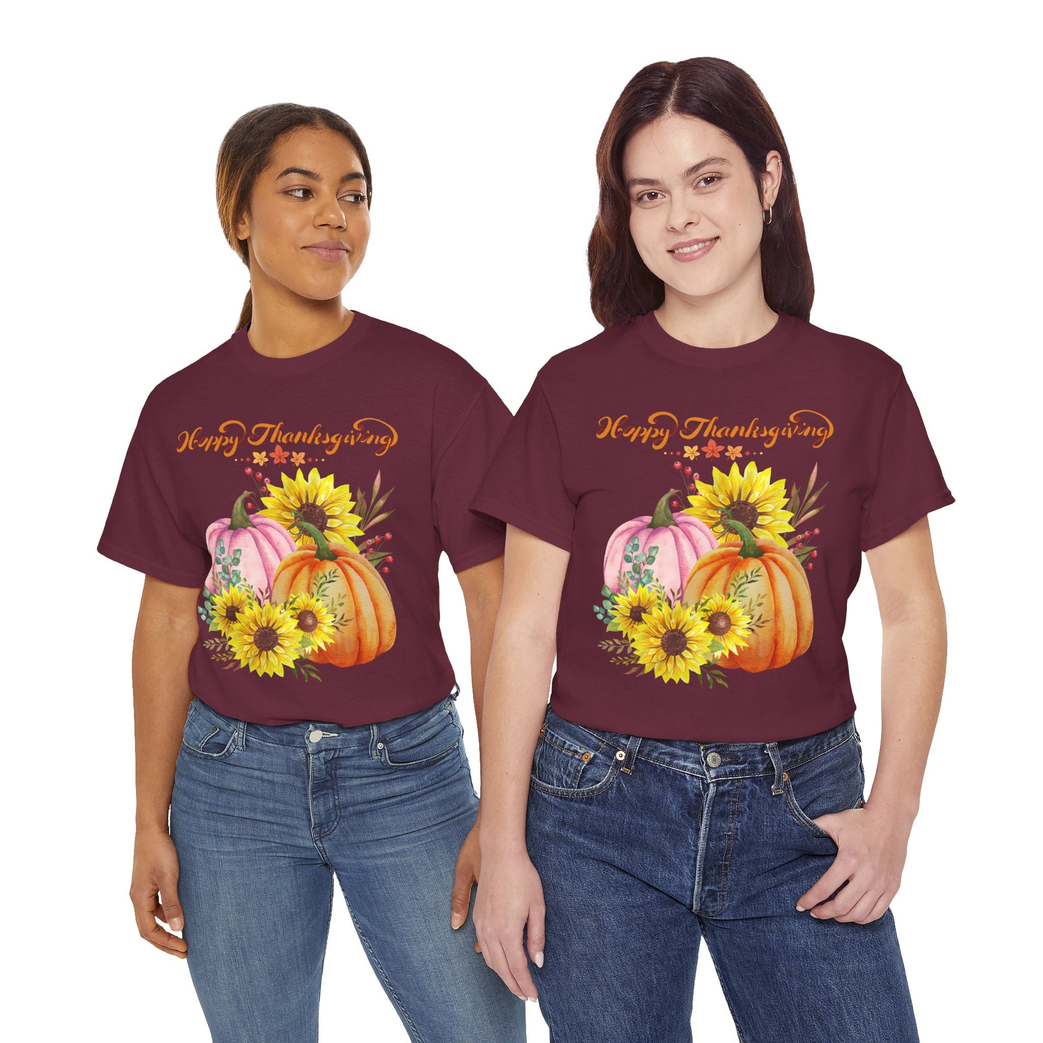 Thanksgiving T-shirts, Pumpkin Tee, Autumn Shirt, Unisex Fall Apparel, Holiday Gift, Cozy Outfit, Harvest Festival Clothing