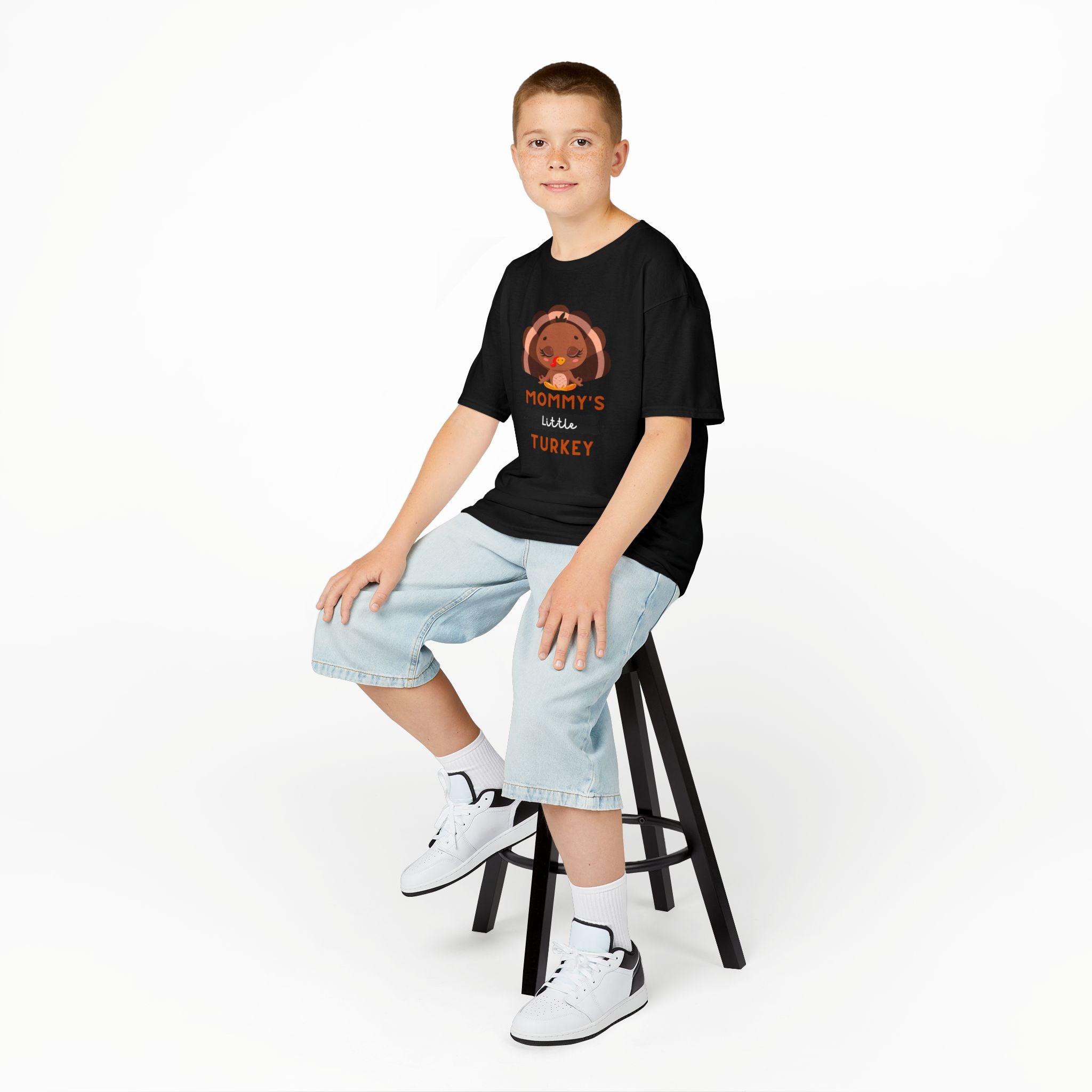 Kids Thanksgiving Tee, Mommy's Little Turkey Shirt, Fall Holiday Outfit, Thanksgiving Gift, Adorable Kids Fashion