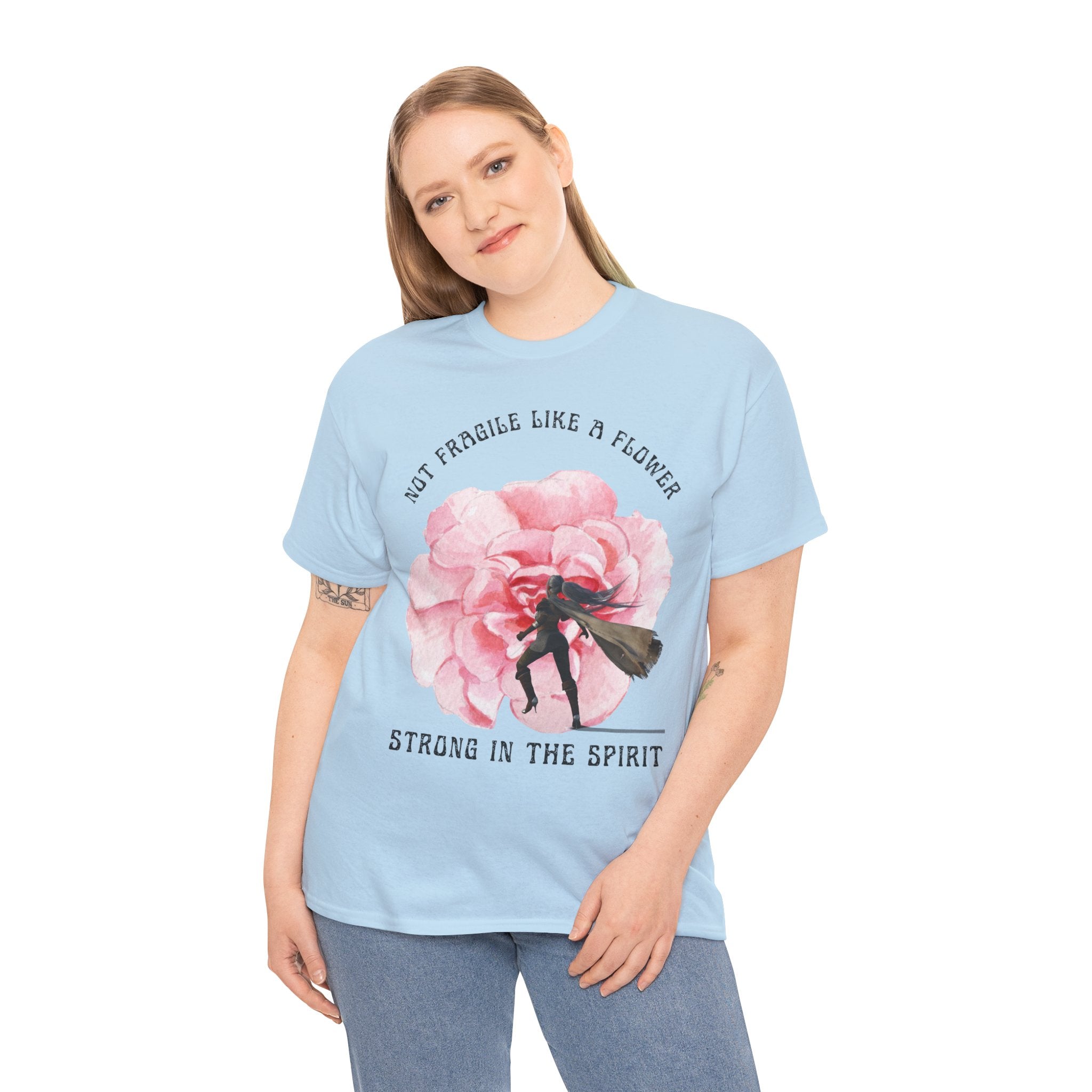 Floral Empowerment Tee, Not Fragile Like a Flower, Strong in the Spirit Shirt, Inspirational Unisex T-Shirt, Gift for Women, [...]