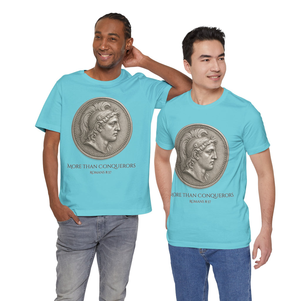 More Than Conquerors Unisex Short Sleeve Tee - Inspirational Christian Apparel, Motivational Shirt, Faith-Based Gift, Scripture Tee, [...]