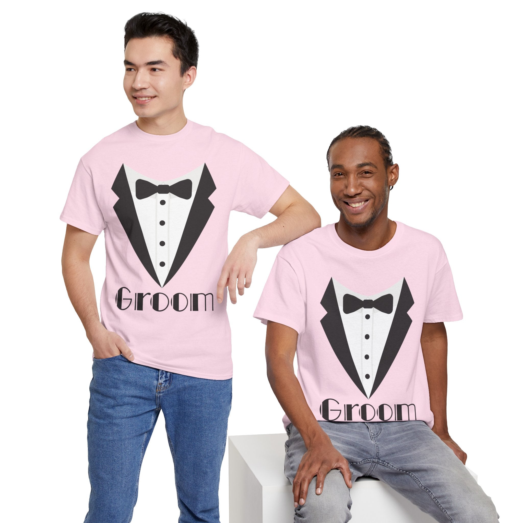 Groom T-Shirt, Unisex Heavy Cotton Tee for Weddings, Bachelor Parties, Groomsmen Gifts, Casual Wear, Bridal Showers