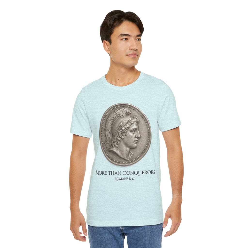 More Than Conquerors Unisex Short Sleeve Tee - Inspirational Christian Apparel, Motivational Shirt, Faith-Based Gift, Scripture Tee, [...]