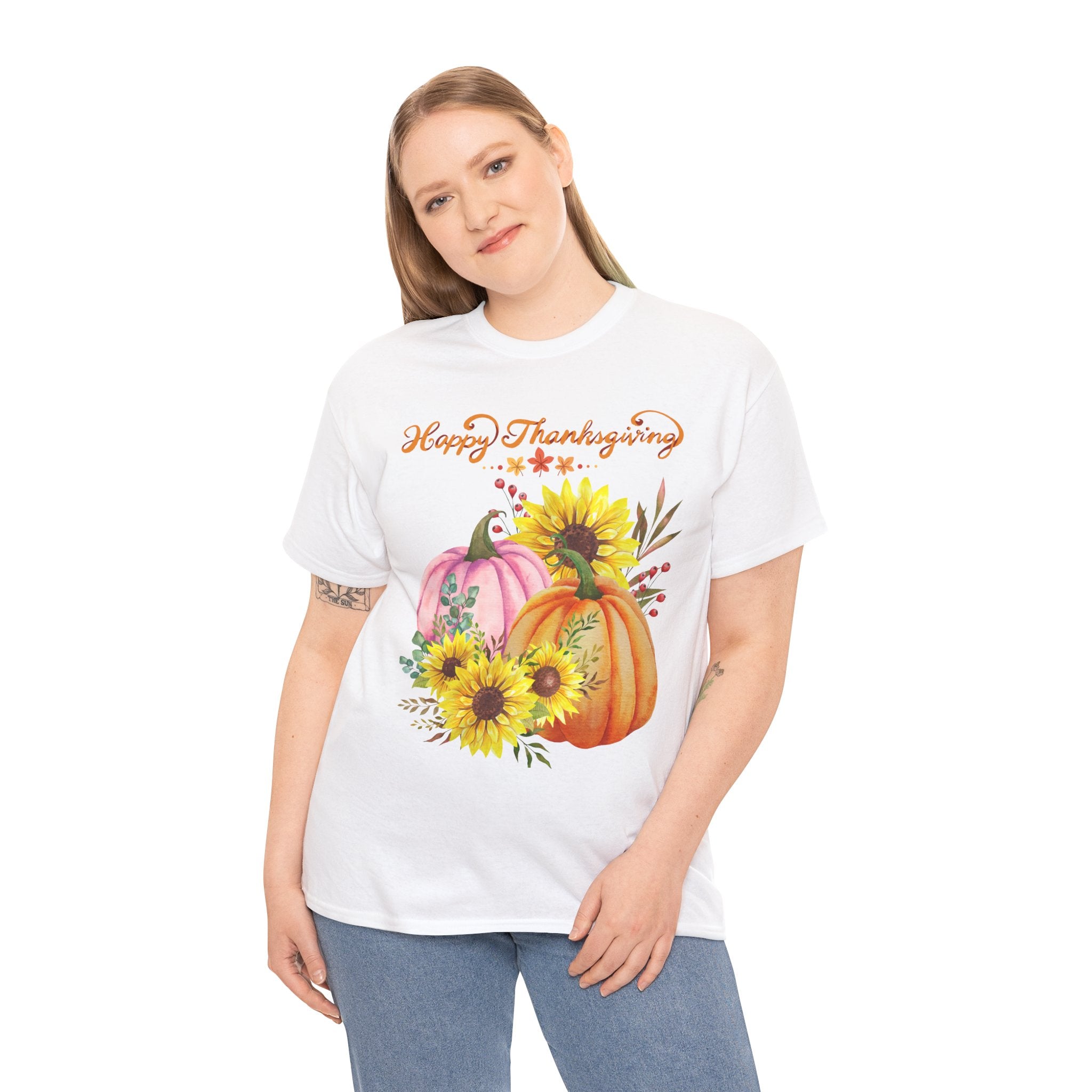 Thanksgiving T-shirts, Pumpkin Tee, Autumn Shirt, Unisex Fall Apparel, Holiday Gift, Cozy Outfit, Harvest Festival Clothing