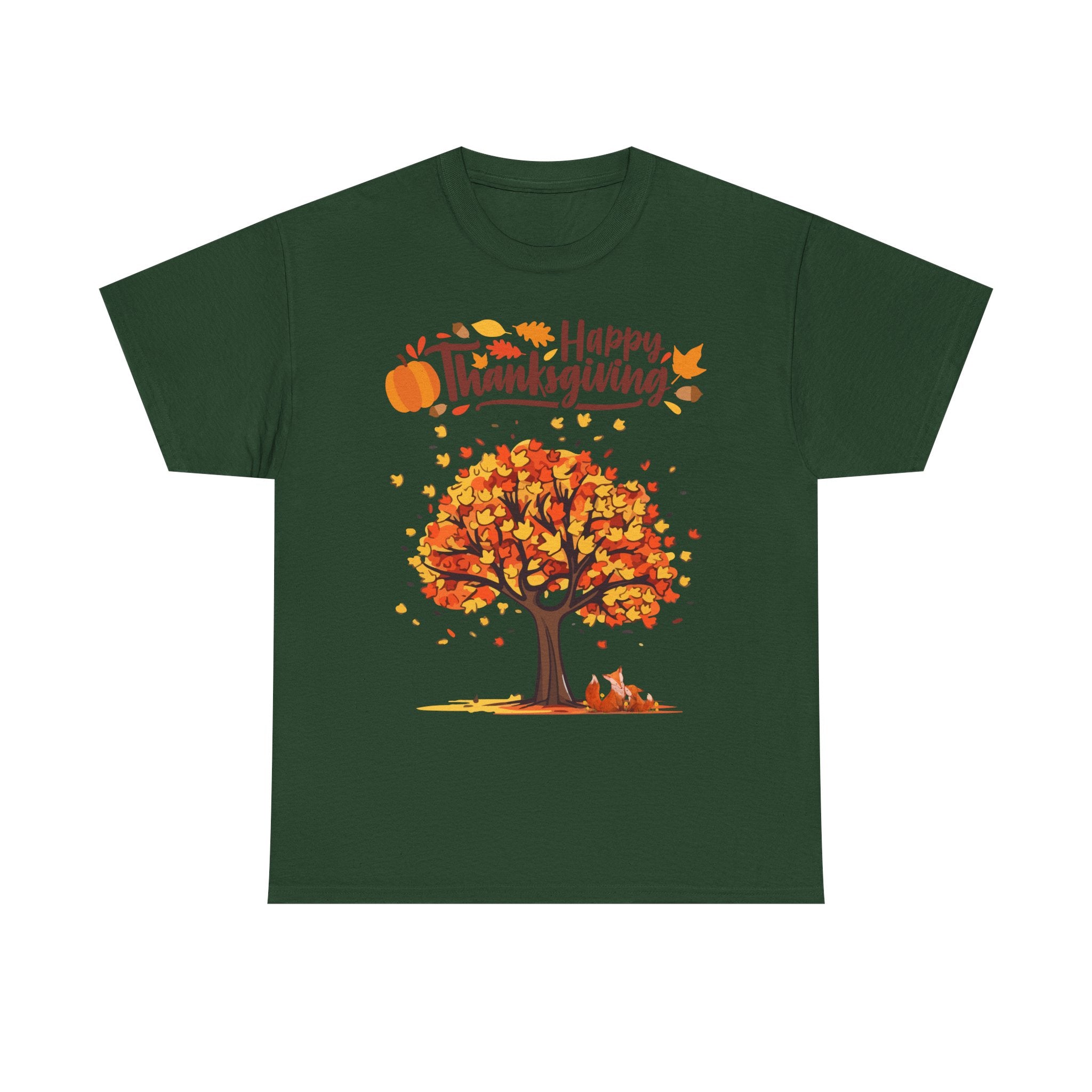 Thanksgiving Tree Tee, Autumn Shirt, Fall Apparel, Family Gathering Top, Seasonal Wear, Thanksgiving Gift