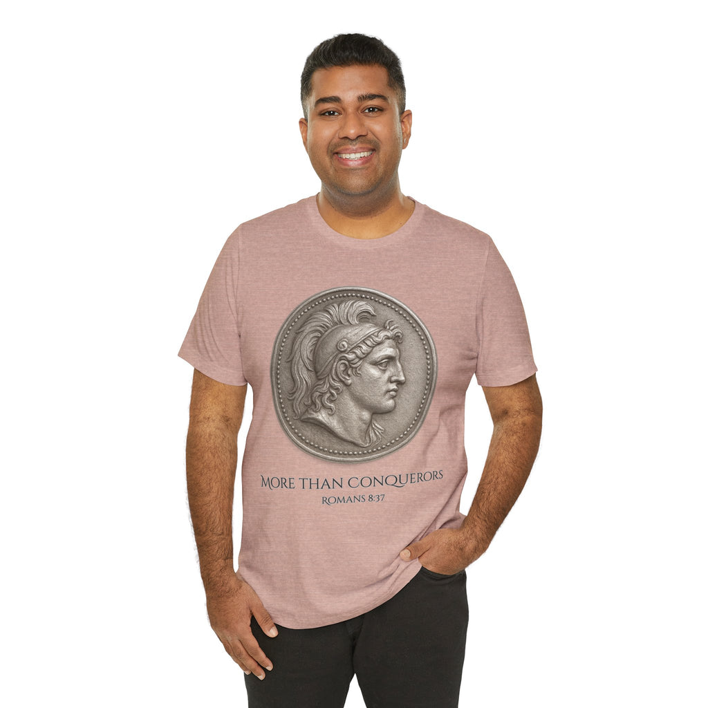 More Than Conquerors Unisex Short Sleeve Tee - Inspirational Christian Apparel, Motivational Shirt, Faith-Based Gift, Scripture Tee, [...]