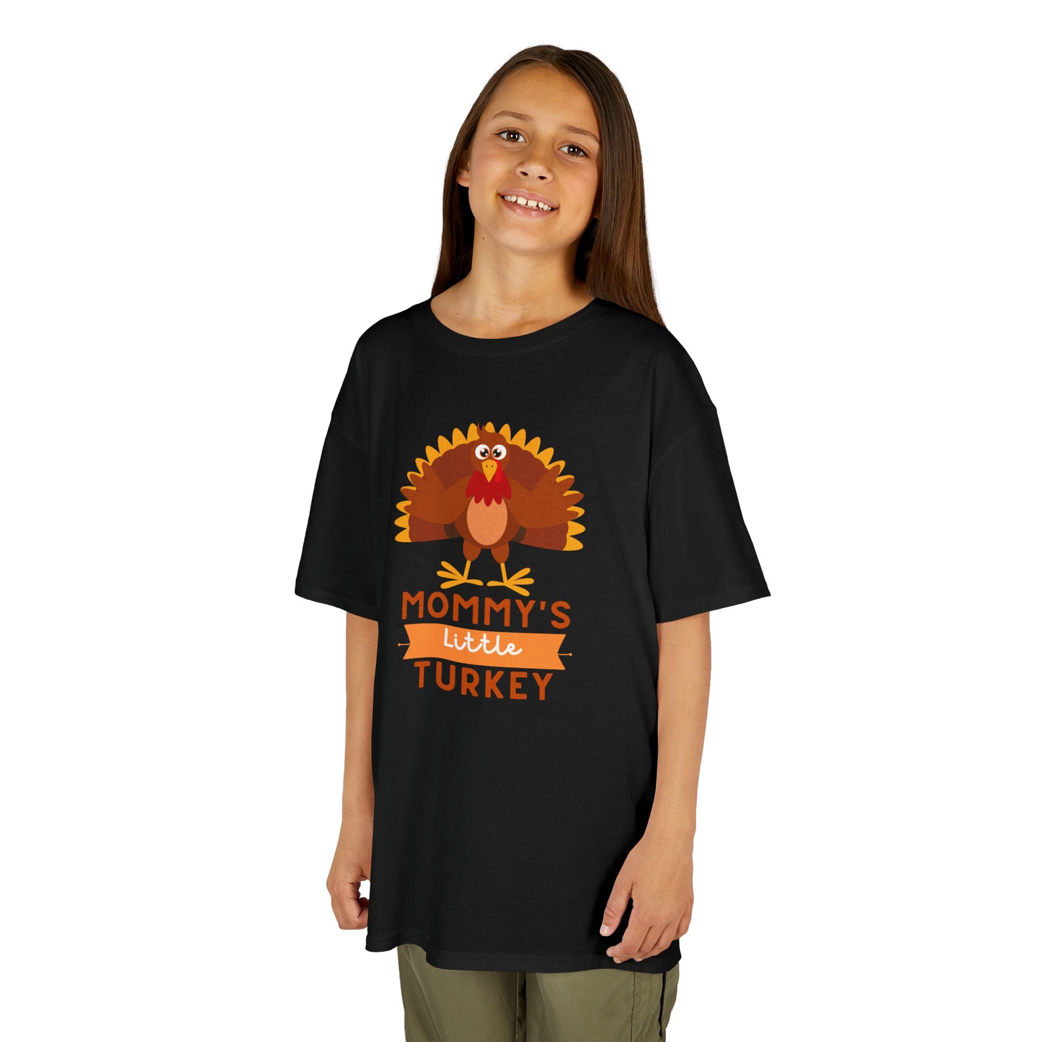 Mommy's Little Turkey Kids Tee - Thanksgiving Gift, Holiday Apparel, Cute Kids Clothing, Family Gathering, Kid's Casual Wear