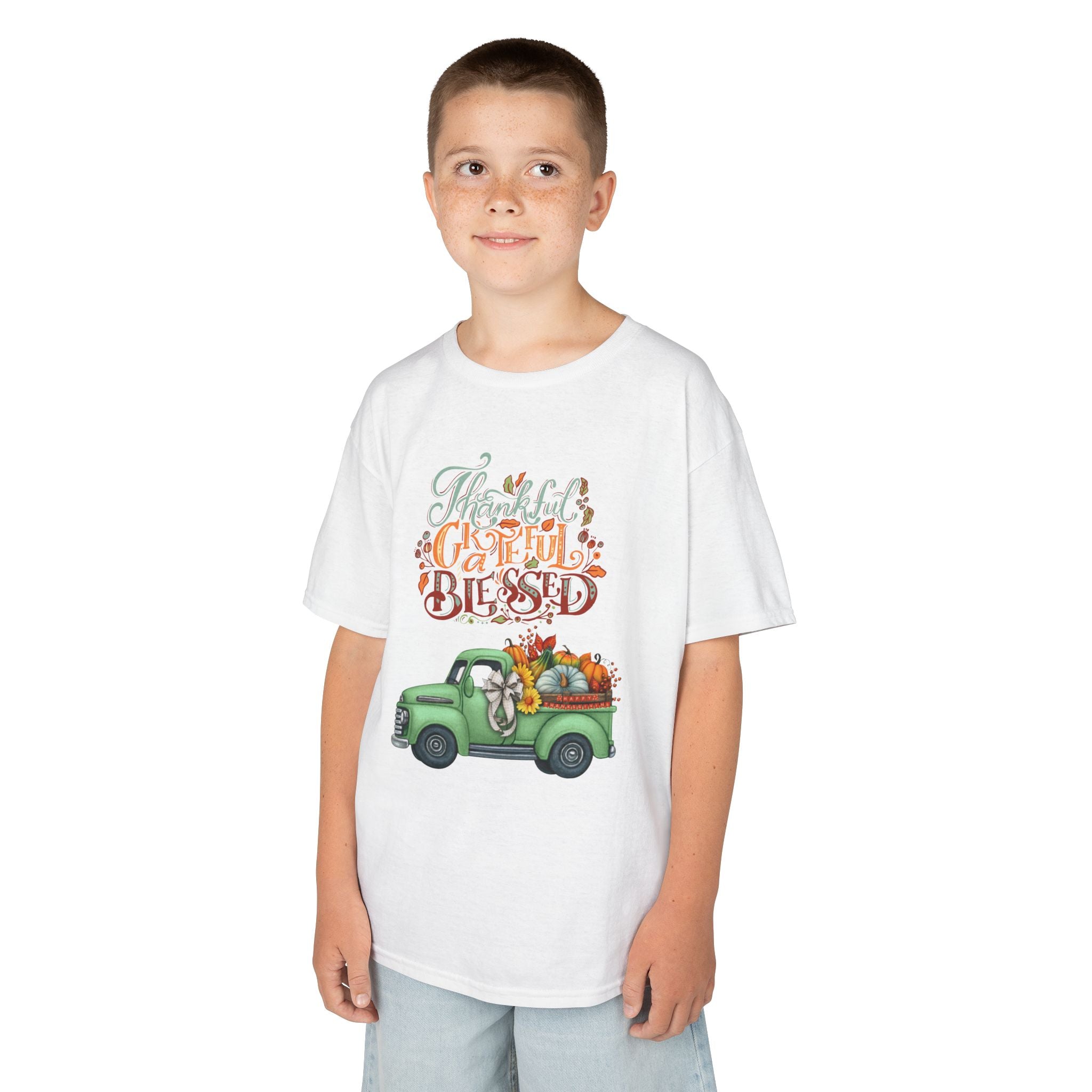 Blessed Fall Kids Tee, Adorable Autumn Shirt, Cute Harvest T-Shirt, Thanksgiving Gift for Kids, Comfy Cotton Youth Apparel