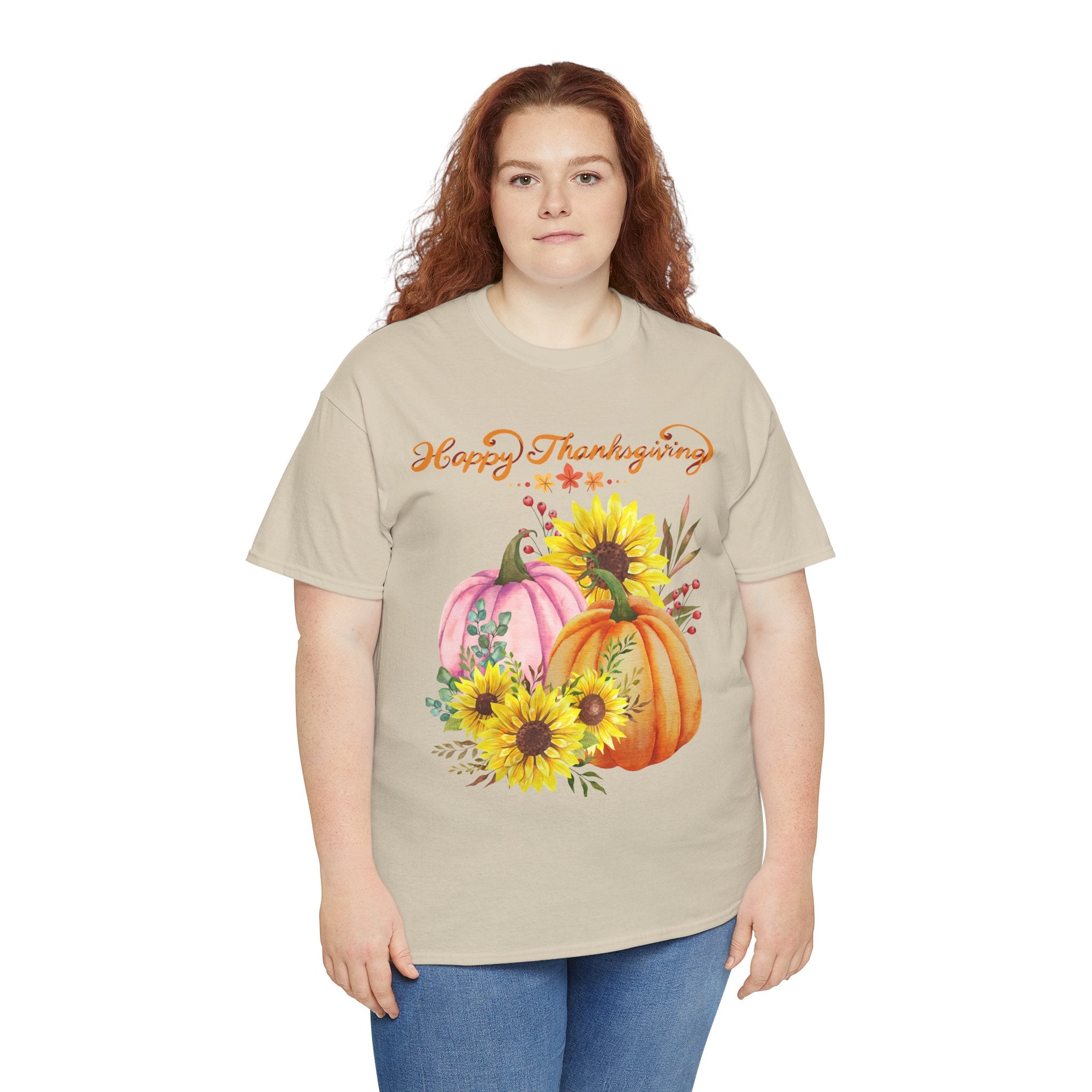 Thanksgiving T-shirts, Pumpkin Tee, Autumn Shirt, Unisex Fall Apparel, Holiday Gift, Cozy Outfit, Harvest Festival Clothing