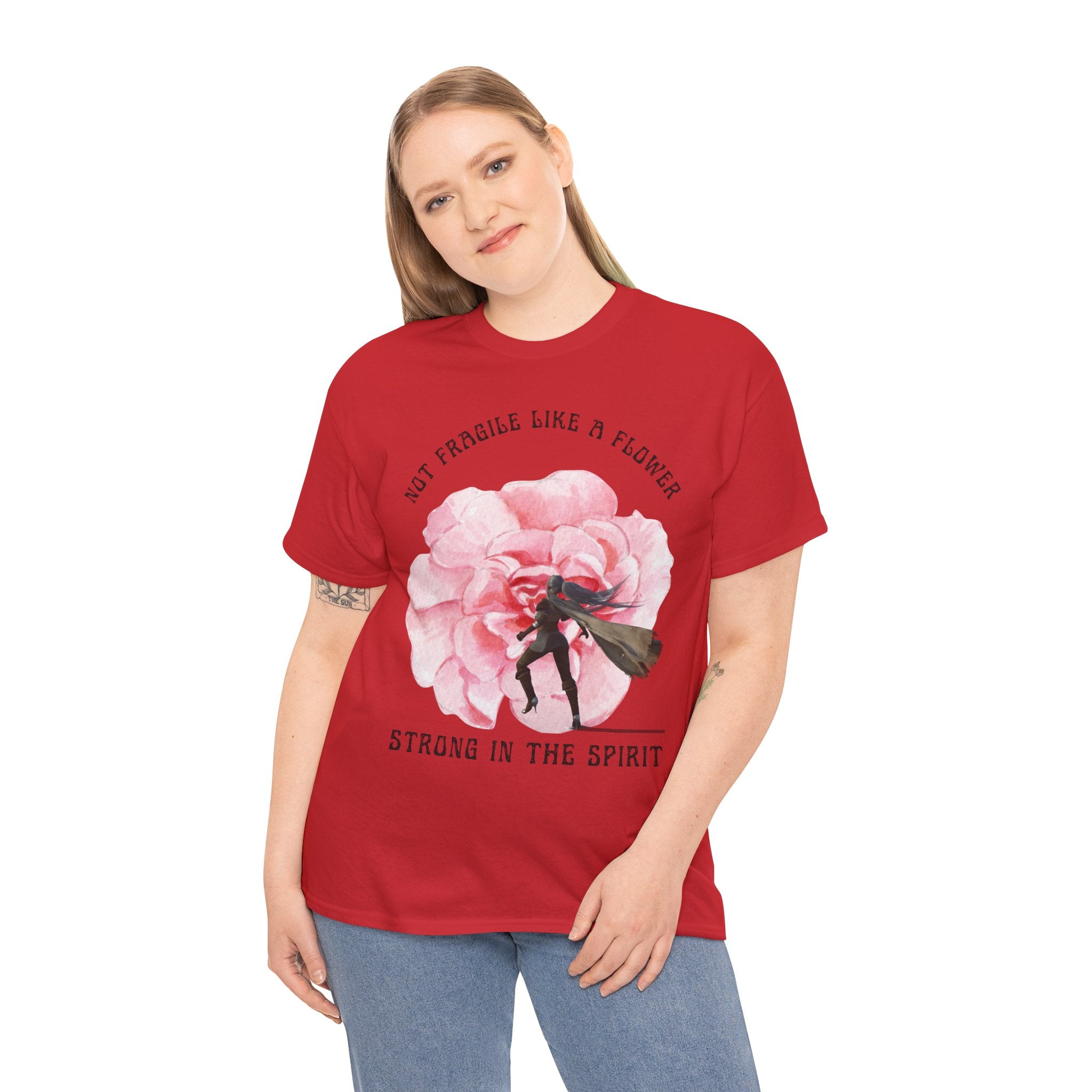 Floral Empowerment Tee, Not Fragile Like a Flower, Strong in the Spirit Shirt, Inspirational Unisex T-Shirt, Gift for Women, [...]