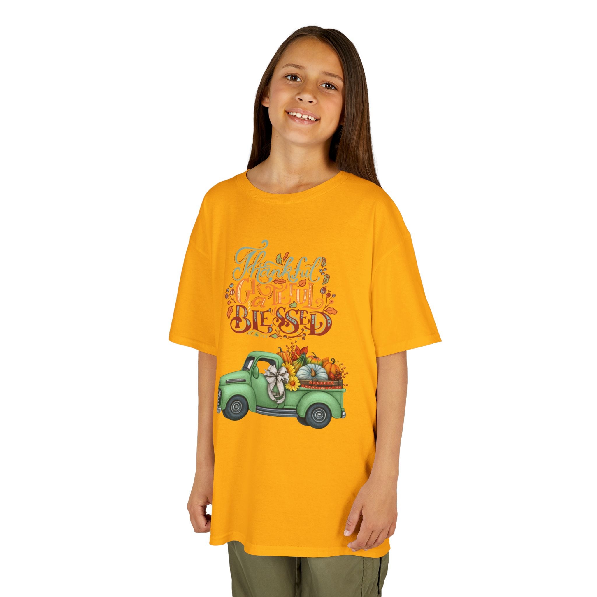 Blessed Fall Kids Tee, Adorable Autumn Shirt, Cute Harvest T-Shirt, Thanksgiving Gift for Kids, Comfy Cotton Youth Apparel