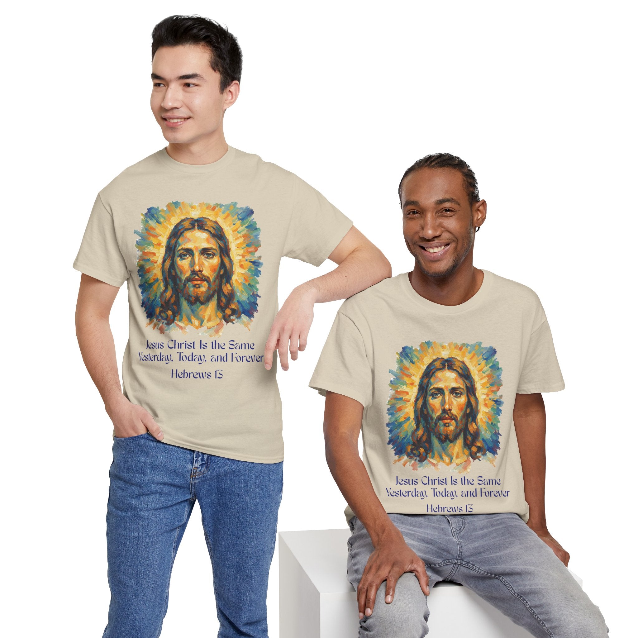 Jesus Portrait – Van Gogh Inspired Style Religious Inspirational Tee - Jesus Christ Design, Faith Shirt, Christian Clothing, Birthday Gift, Everyday Wear