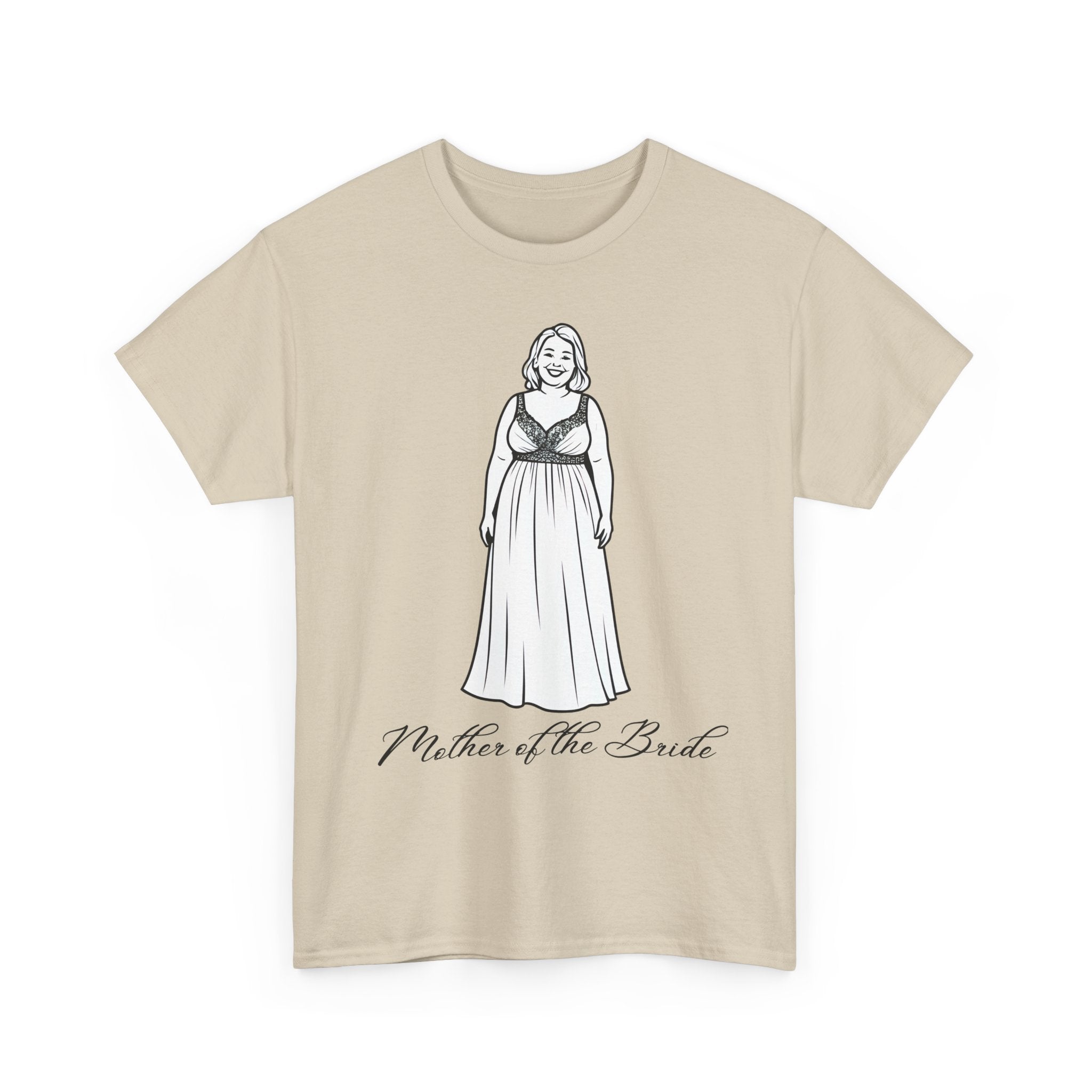 Mother of the Bride Tee, Plus Size Wedding Shirt, Unisex Cotton T-Shirt, Bridal Party Gift, Fun Wedding Day Apparel