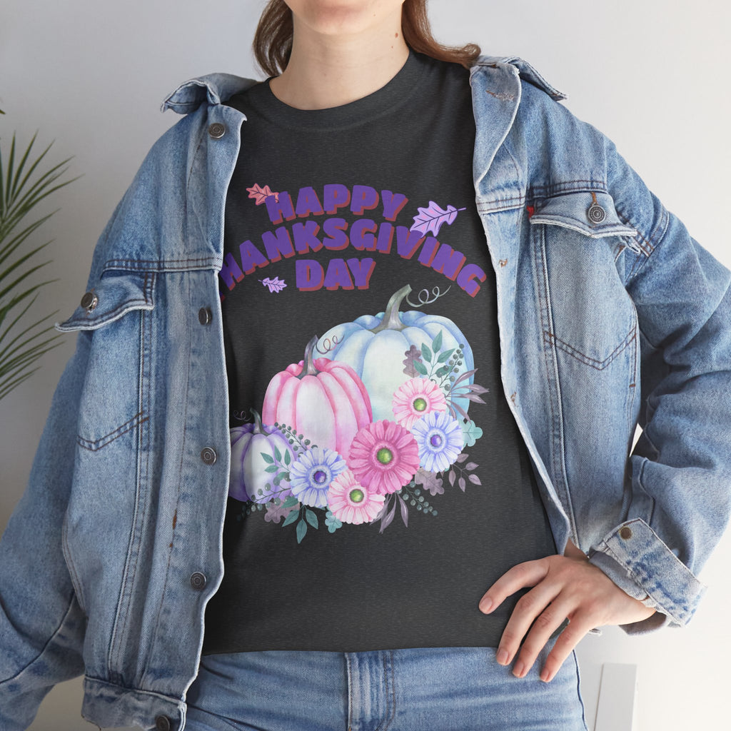 Thanksgiving Celebration Tee, Happy Thanksgiving Day Shirt, Fall T-Shirt, Holiday Gift, Unisex Cotton Top, Autumn Fashion