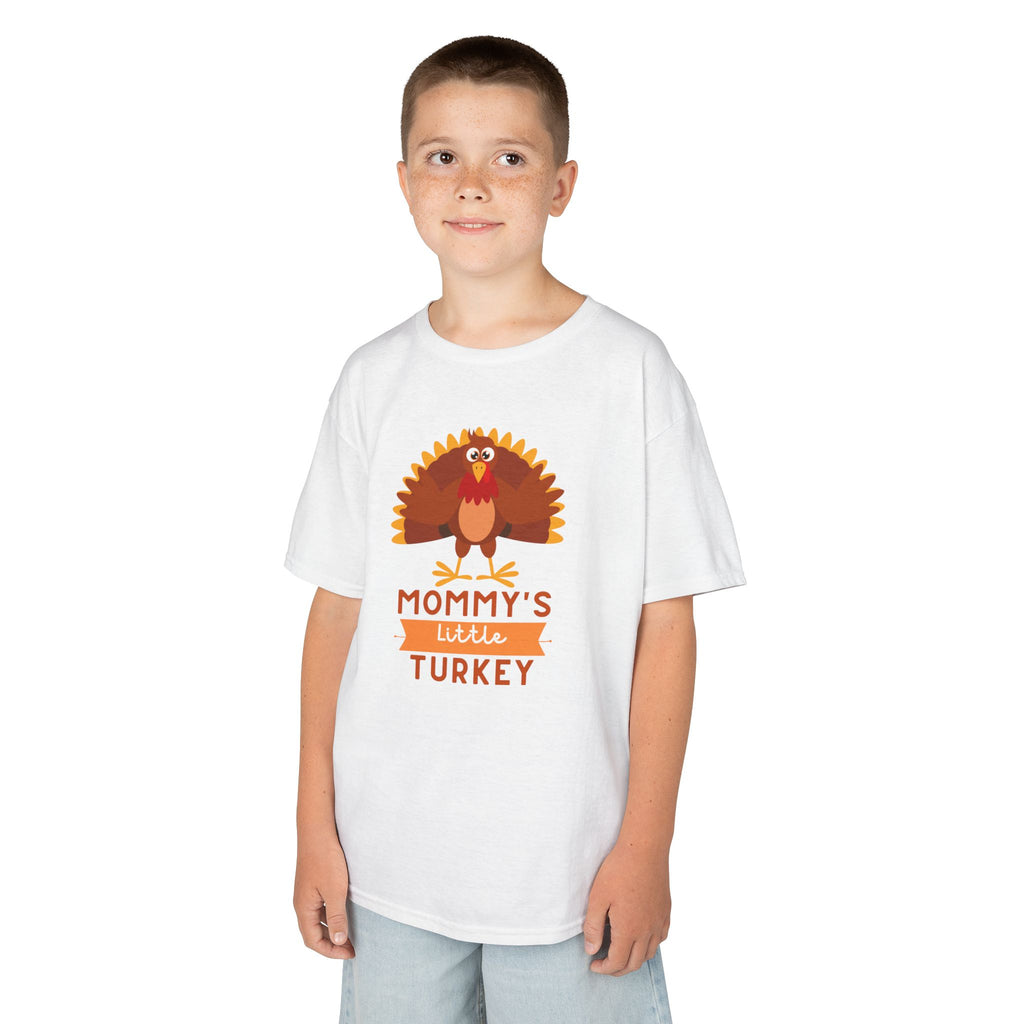 Mommy's Little Turkey Kids Tee - Thanksgiving Gift, Holiday Apparel, Cute Kids Clothing, Family Gathering, Kid's Casual Wear