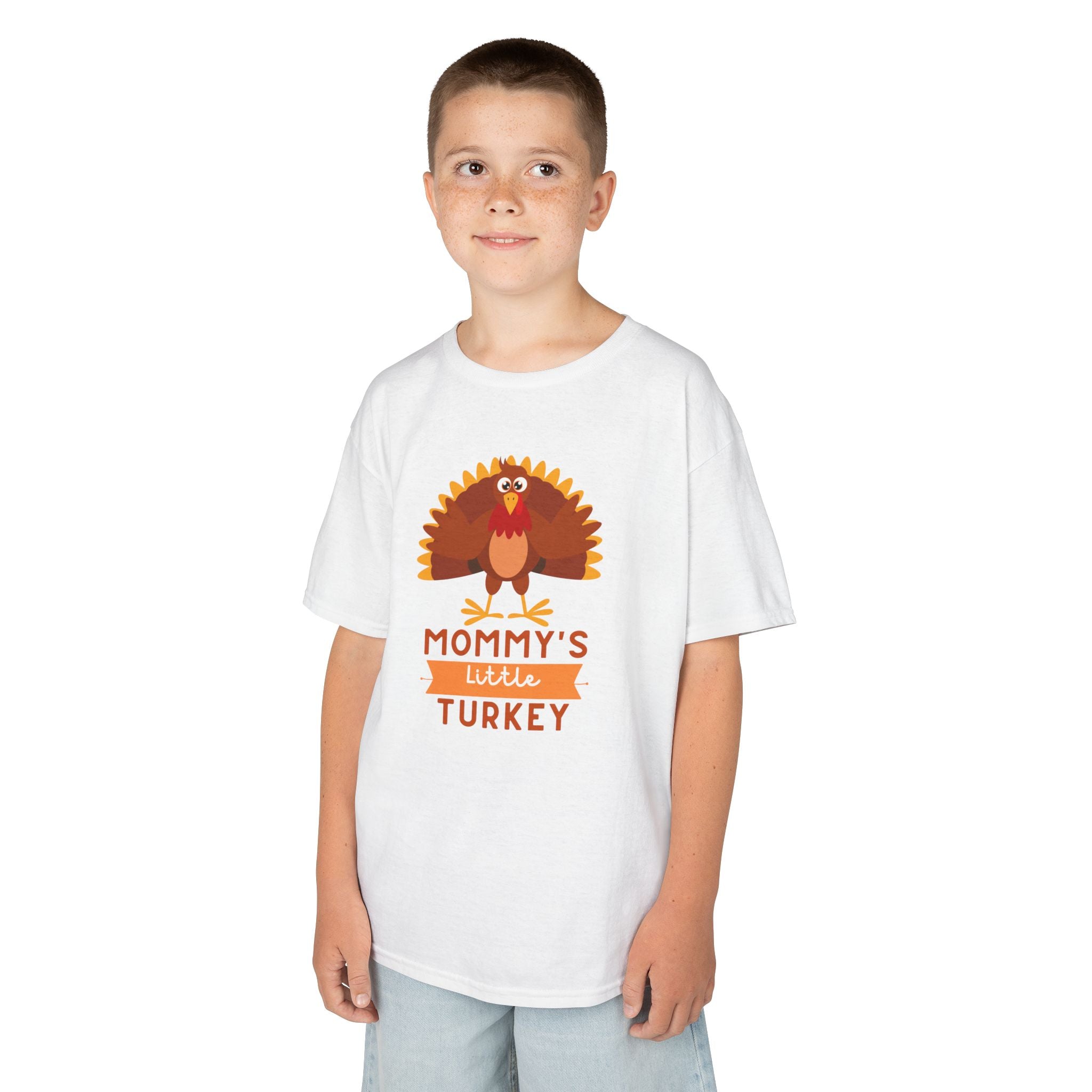 Mommy's Little Turkey Kids Tee - Thanksgiving Gift, Holiday Apparel, Cute Kids Clothing, Family Gathering, Kid's Casual Wear