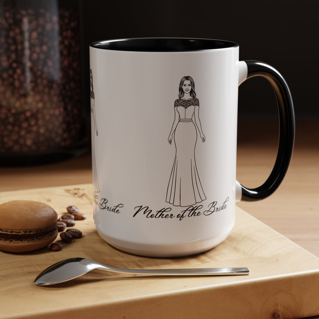 The Mother of the Bride- Accent Coffee Mug (11, 15oz)