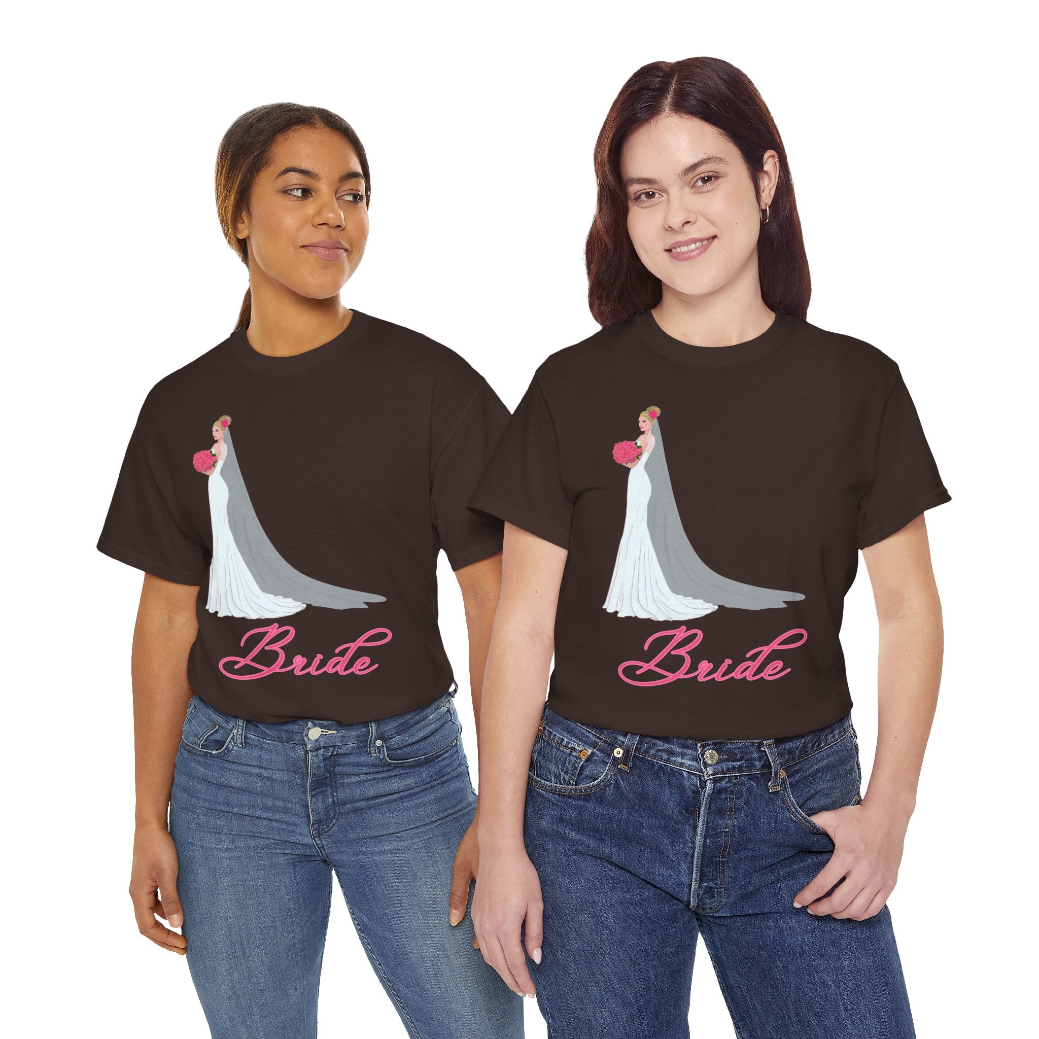 Bride Unisex Heavy Cotton Tee, Wedding Gift, Bridal Party Shirt, Engagement Party Top, Bride T-Shirt, Bridal Shower Attire