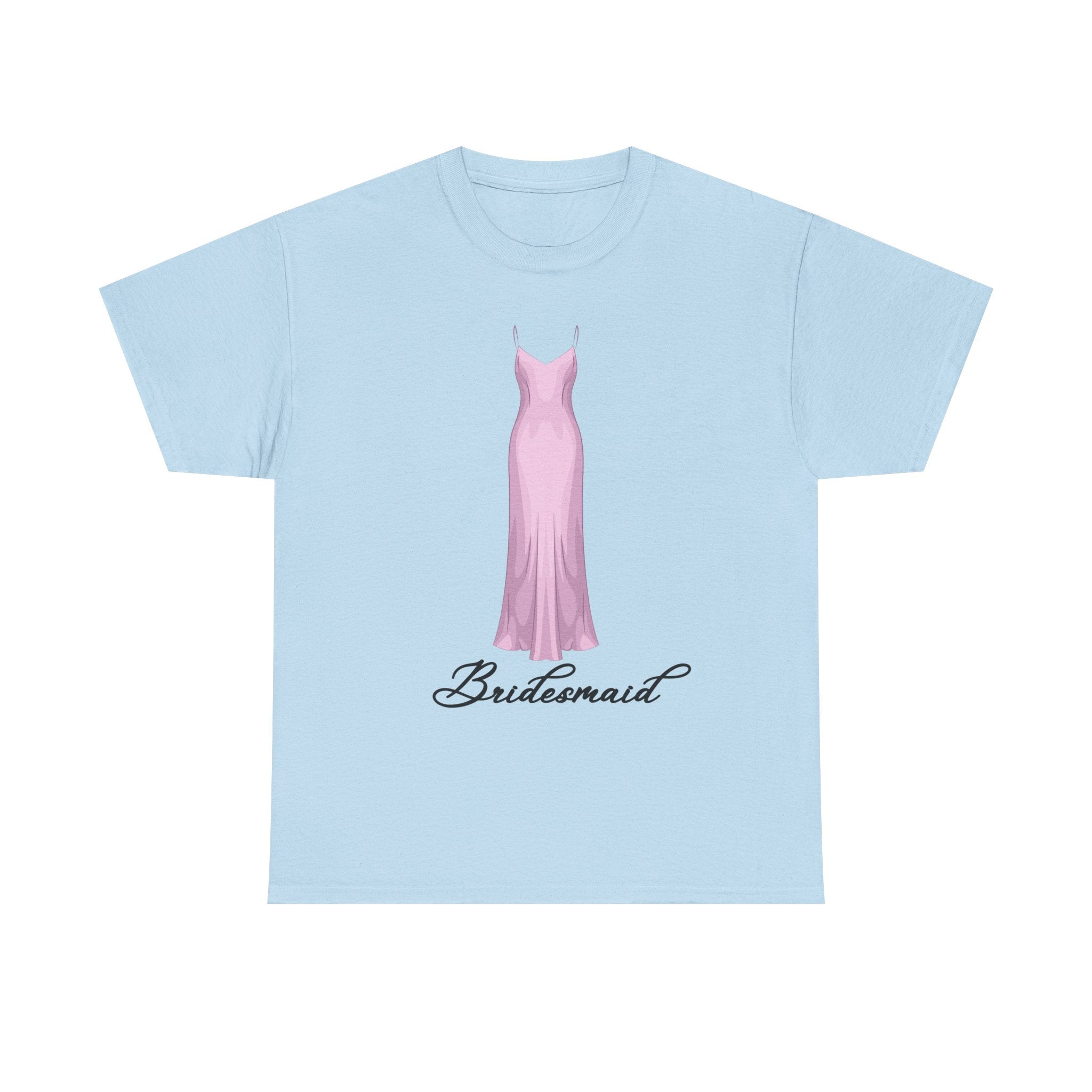 Bridesmaid Heavy Cotton Tee, Wedding Party Apparel, Unisex T-Shirt, Bridal Shower Gift, Casual Wedding Attire, Fun Bridesmaid Shirt