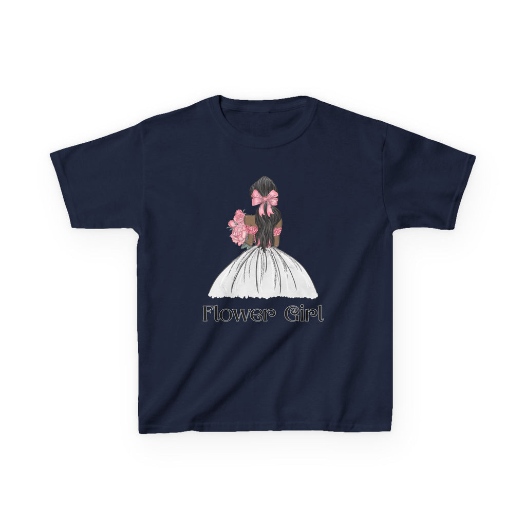 Flower Girl Kids Tee, Cute Floral T-Shirt for Flower Girls, Wedding Apparel, Toddler Gift, Birthday Outfit, Spring Fling Top