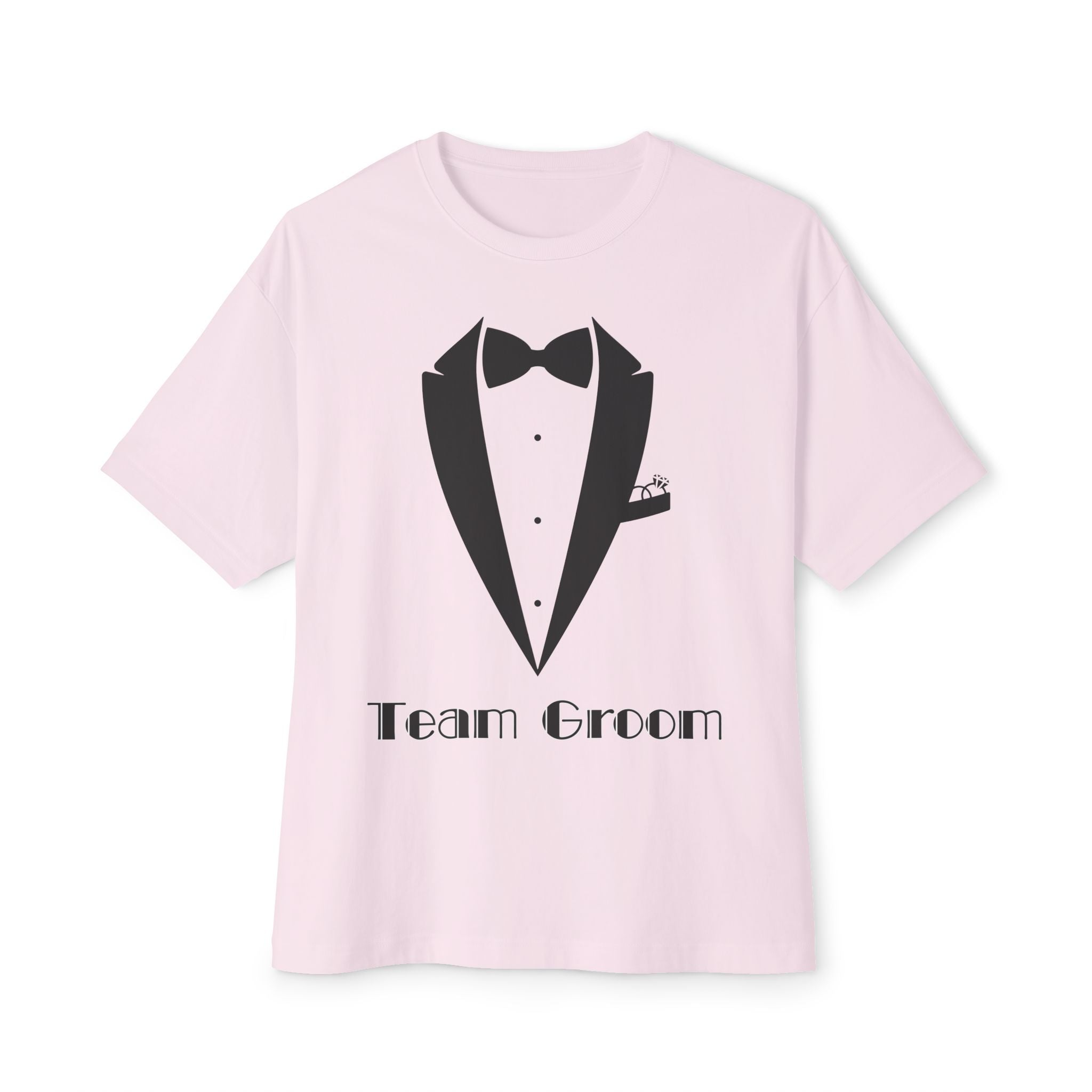 Groom's Team T-Shirt, Casual Wedding Tee, Unisex Oversized Tee, Bridal Party Gift, Groom Squad Shirt, Funny Wedding Apparel