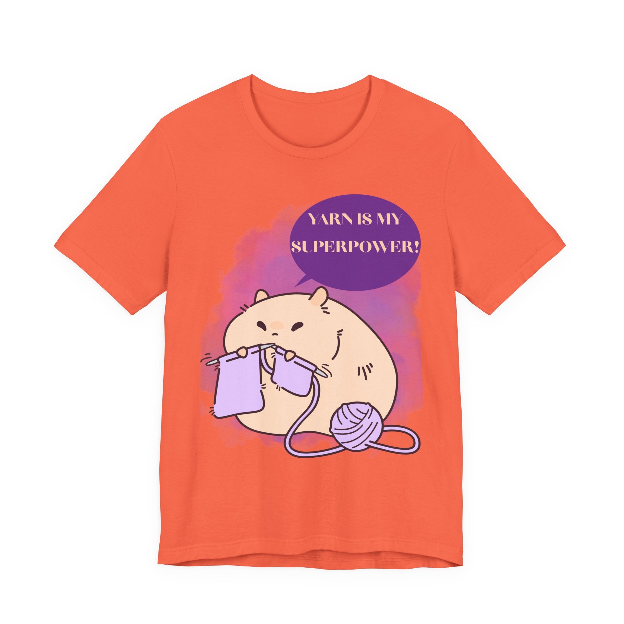 Yarn is my superpower! Crafty Knitting Tee for Crafters