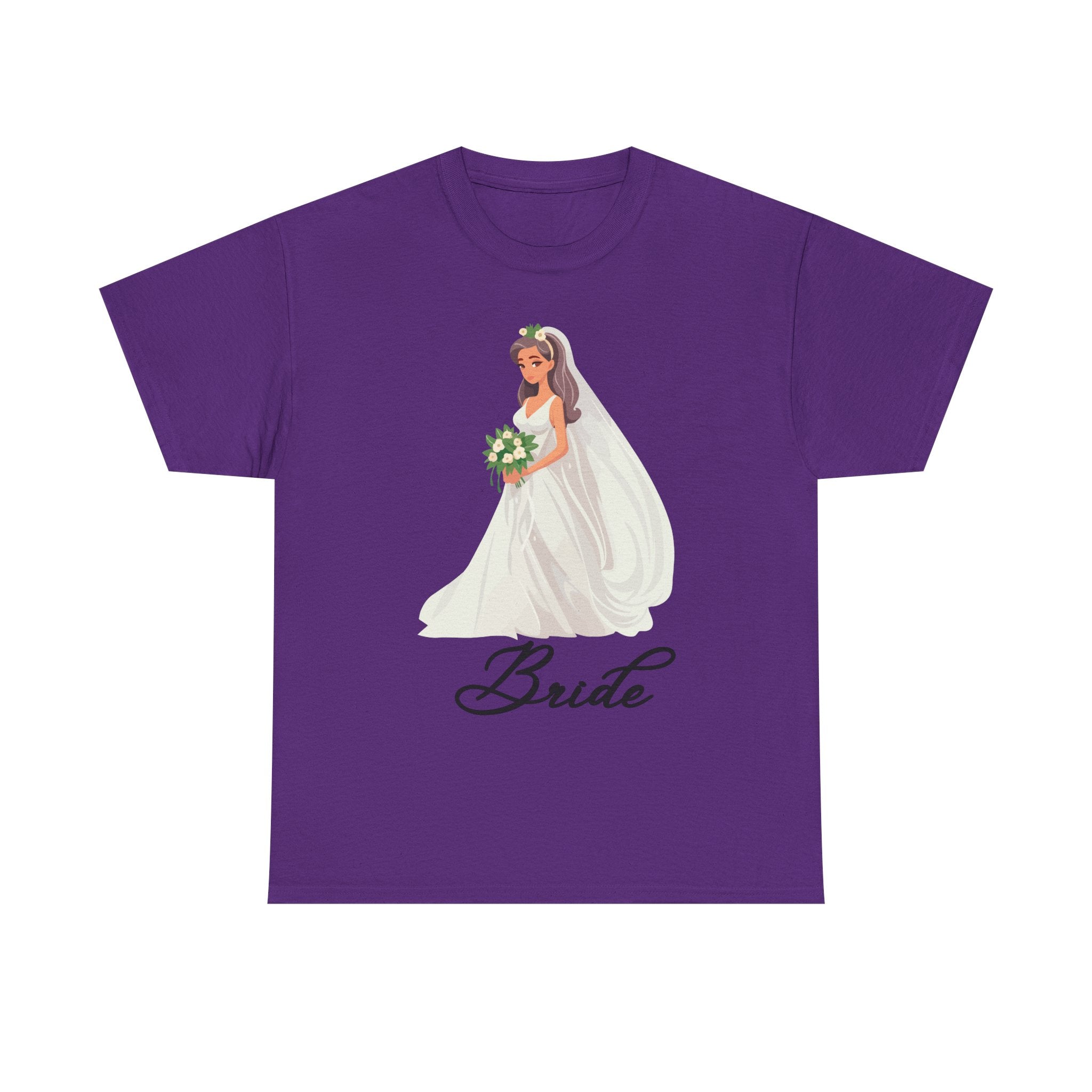 Bride Sketch Unisex Heavy Cotton Tee - Perfect for Weddings, Bridal Showers, Bachelorette Parties, Engagements, and Gifts