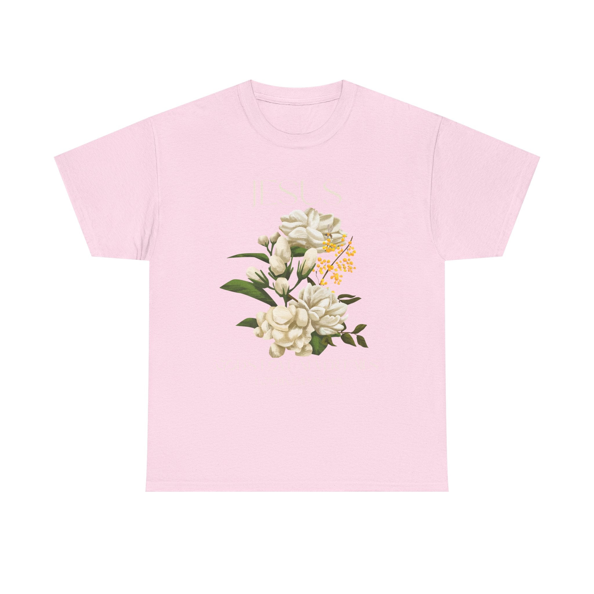 Jesus/Floral Faith T-Shirt // Vintage Jesus Graphic Tee, Inspirational Gift, Spring Fashion, Religious Apparel, Casualwear