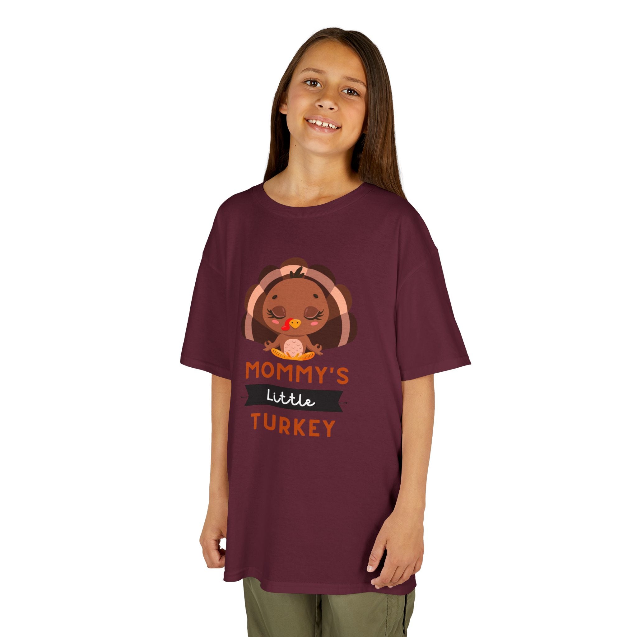 Kids Thanksgiving Tee, Mommy's Little Turkey Shirt, Fall Holiday Outfit, Thanksgiving Gift, Adorable Kids Fashion