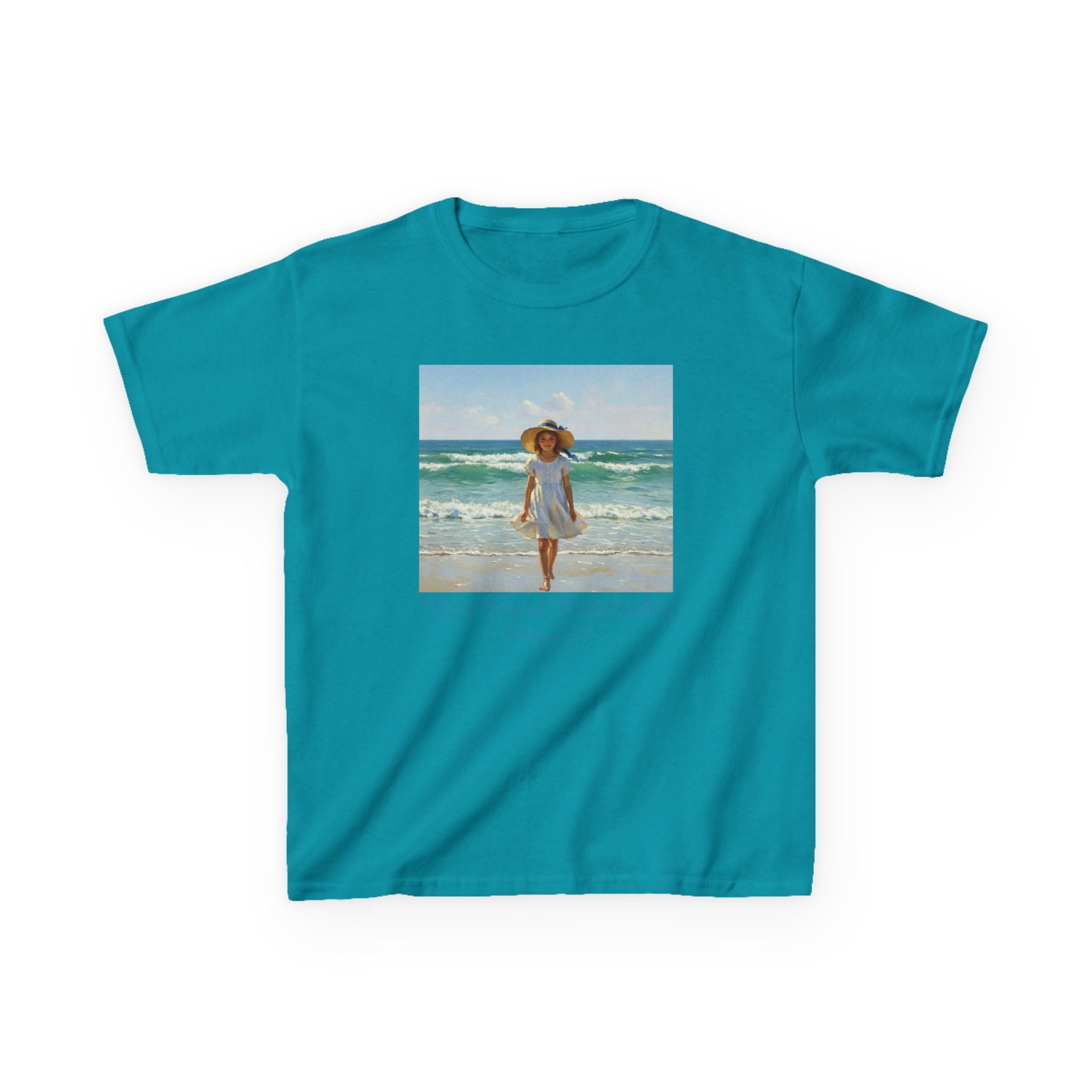 Whimsical Beach Fun Kids Tee, Summer Shirt, Beach Day Tee, Vacation Outfit, Cute Kids Clothing