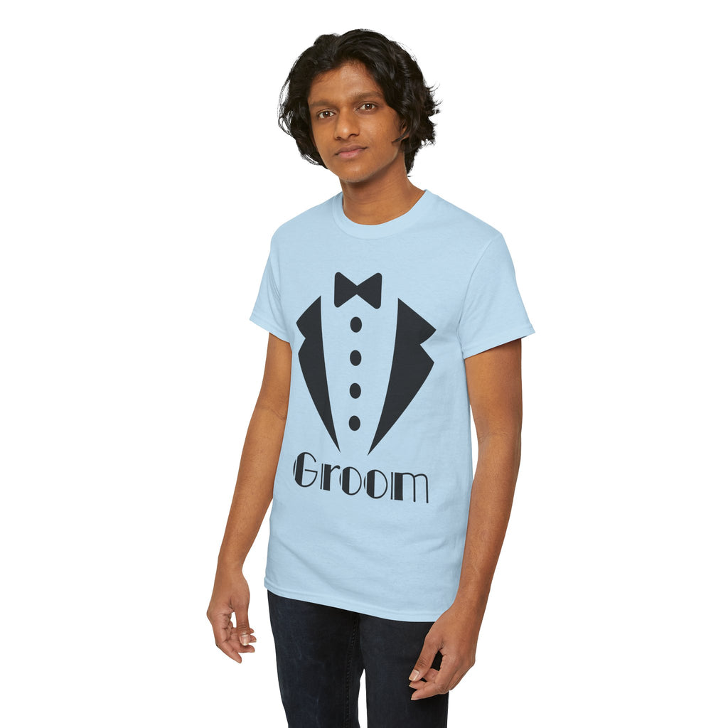 Groom T-Shirt - Unisex Heavy Cotton Tee for Weddings, Bachelor Parties, Groomsmen Gifts, Engagements, Bridal Showers