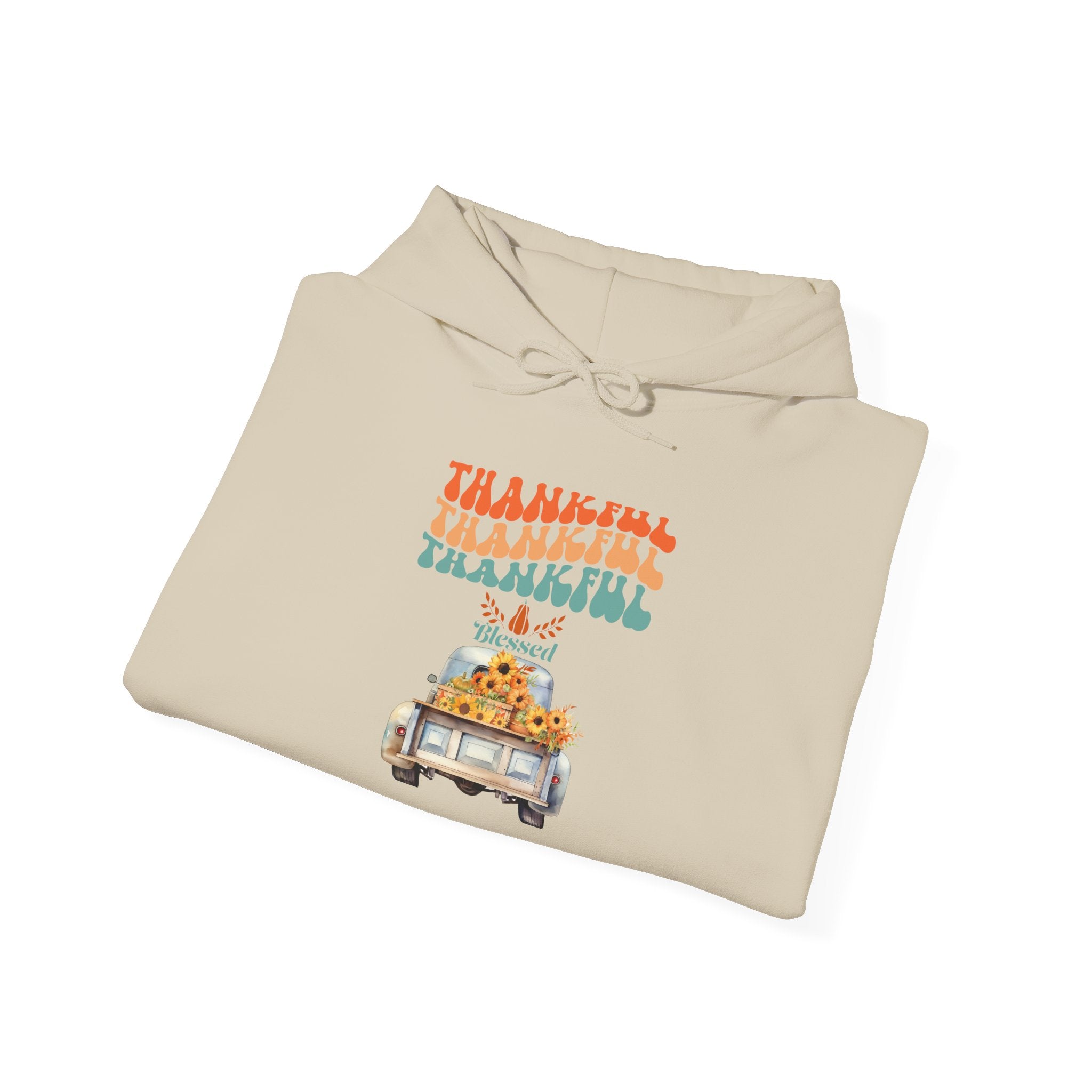 Thankful Vintage Hoodie - Cozy Unisex Sweatshirt for Fall, Thanksgiving Gathering, Gift, Casual Wear, Layering