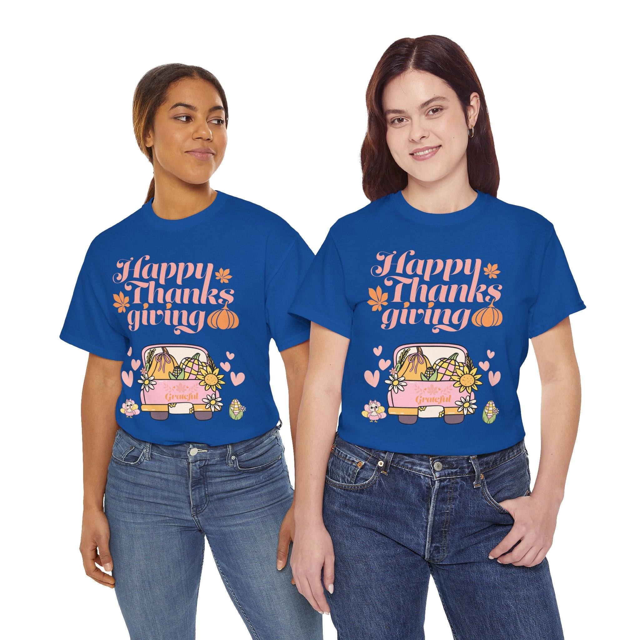 Happy Thanksgiving Unisex Tee | Cozy Autumn Shirt for Family Gatherings, Thanksgiving Celebration, Fall Fashion, Cute Gift Idea