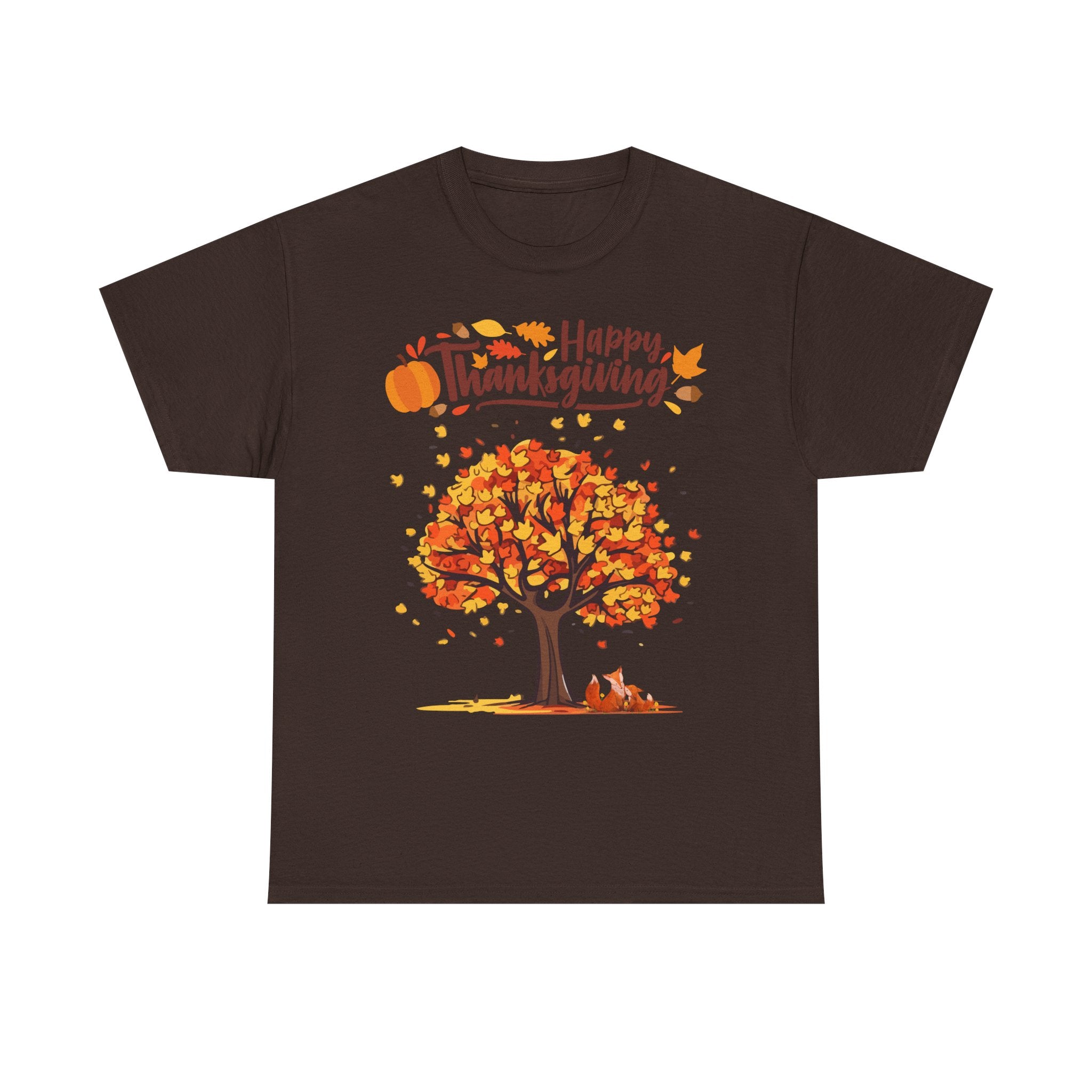 Thanksgiving Tree Tee, Autumn Shirt, Fall Apparel, Family Gathering Top, Seasonal Wear, Thanksgiving Gift