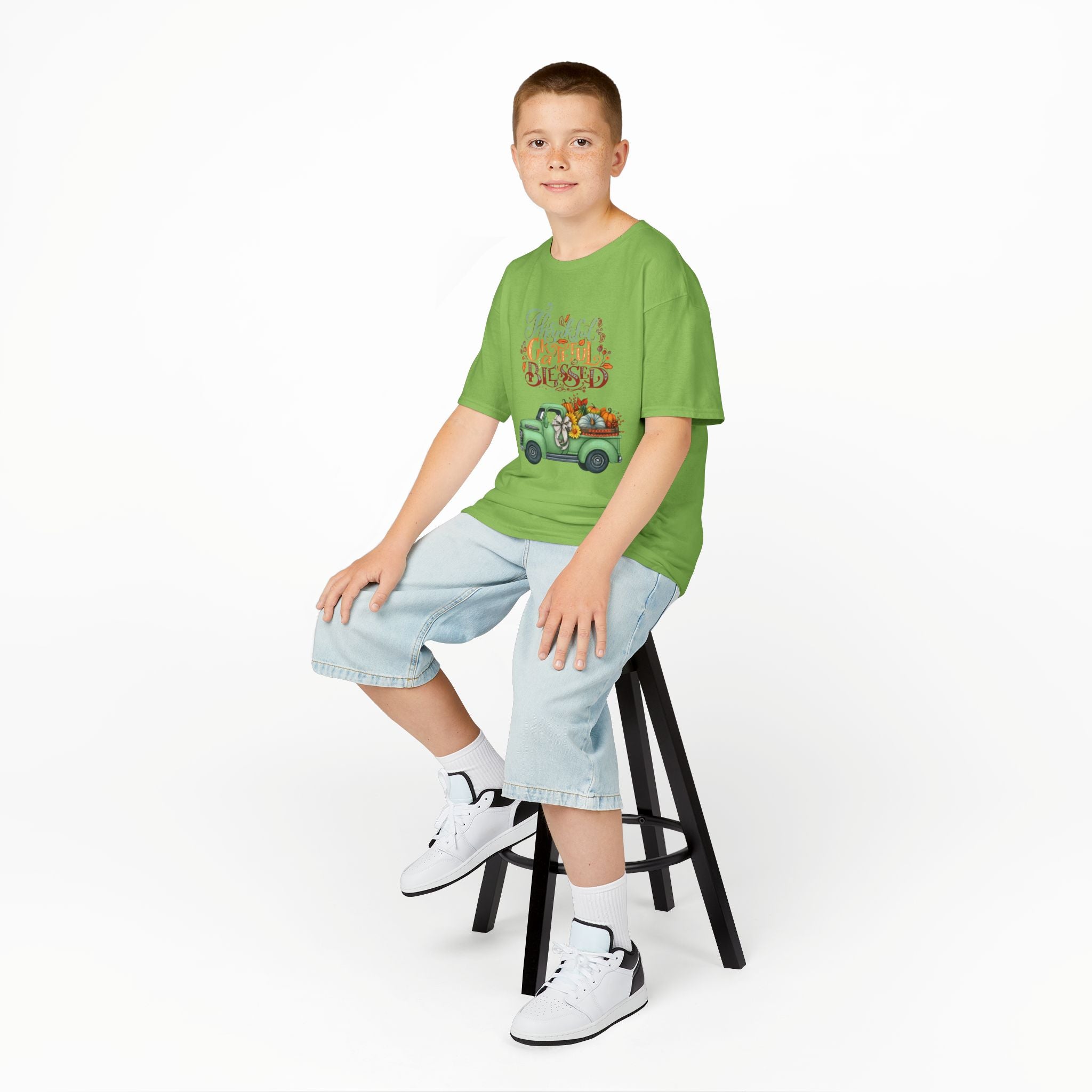 Blessed Fall Kids Tee, Adorable Autumn Shirt, Cute Harvest T-Shirt, Thanksgiving Gift for Kids, Comfy Cotton Youth Apparel