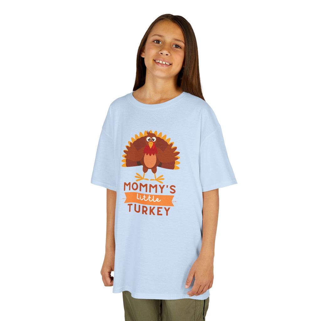 Mommy's Little Turkey Kids Tee - Thanksgiving Gift, Holiday Apparel, Cute Kids Clothing, Family Gathering, Kid's Casual Wear