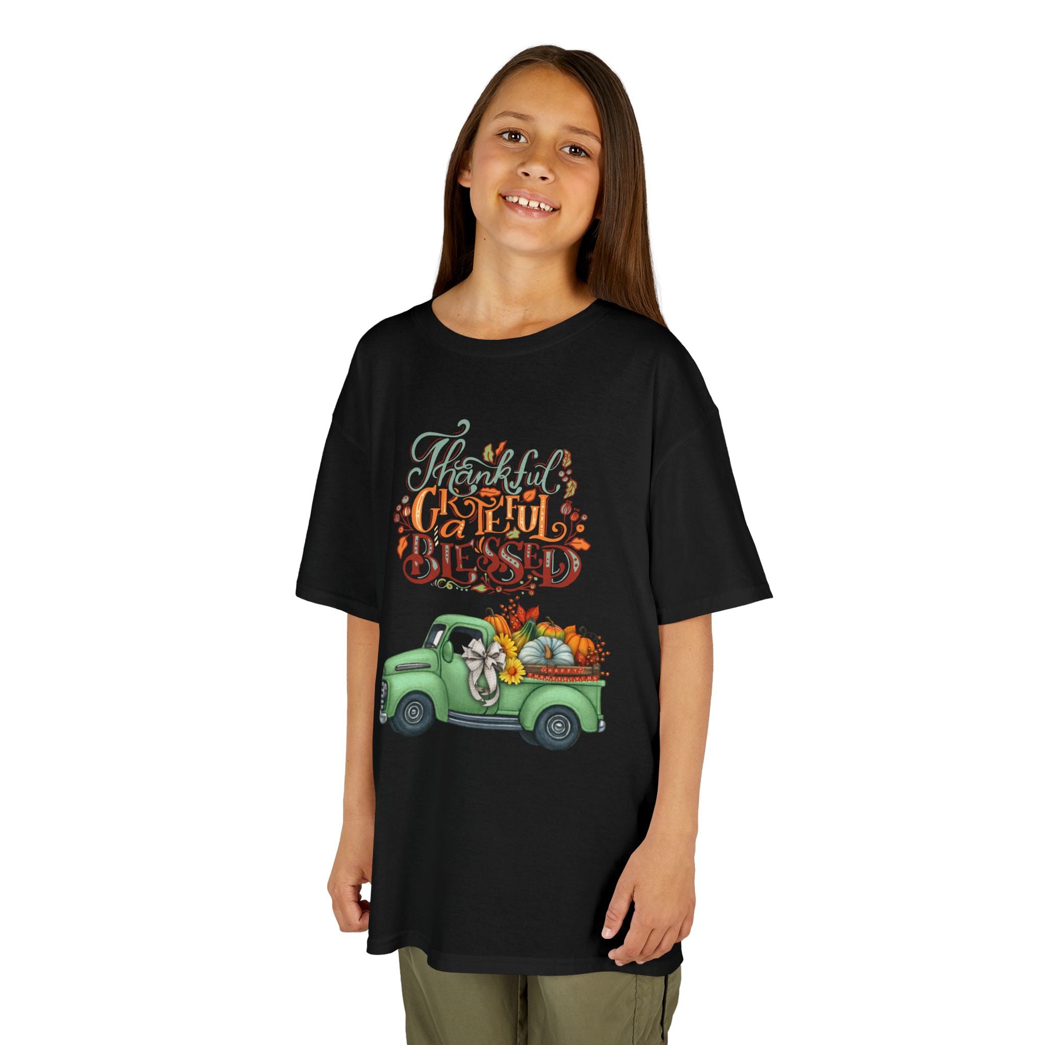 Blessed Fall Kids Tee, Adorable Autumn Shirt, Cute Harvest T-Shirt, Thanksgiving Gift for Kids, Comfy Cotton Youth Apparel