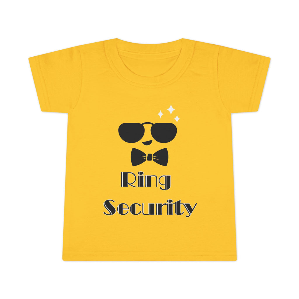 Toddler Security T-Shirt, Funny Toddler Tee, Kids Birthday Gift, Toddler Outfit, Baby Shower Gift, Little Ring Bearer Shirt