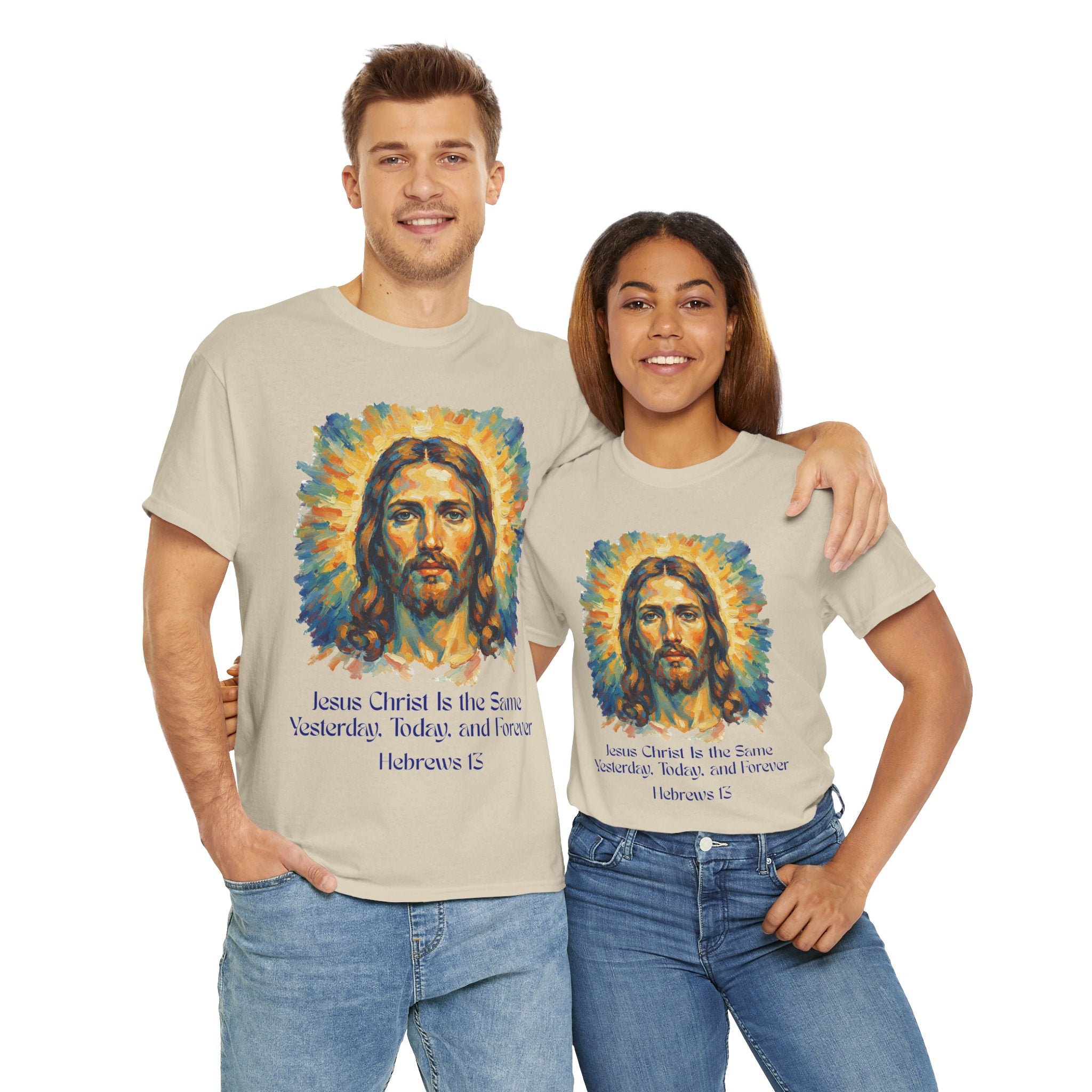 Jesus Portrait – Van Gogh Inspired Style Religious Inspirational Tee - Jesus Christ Design, Faith Shirt, Christian Clothing, Birthday Gift, Everyday Wear