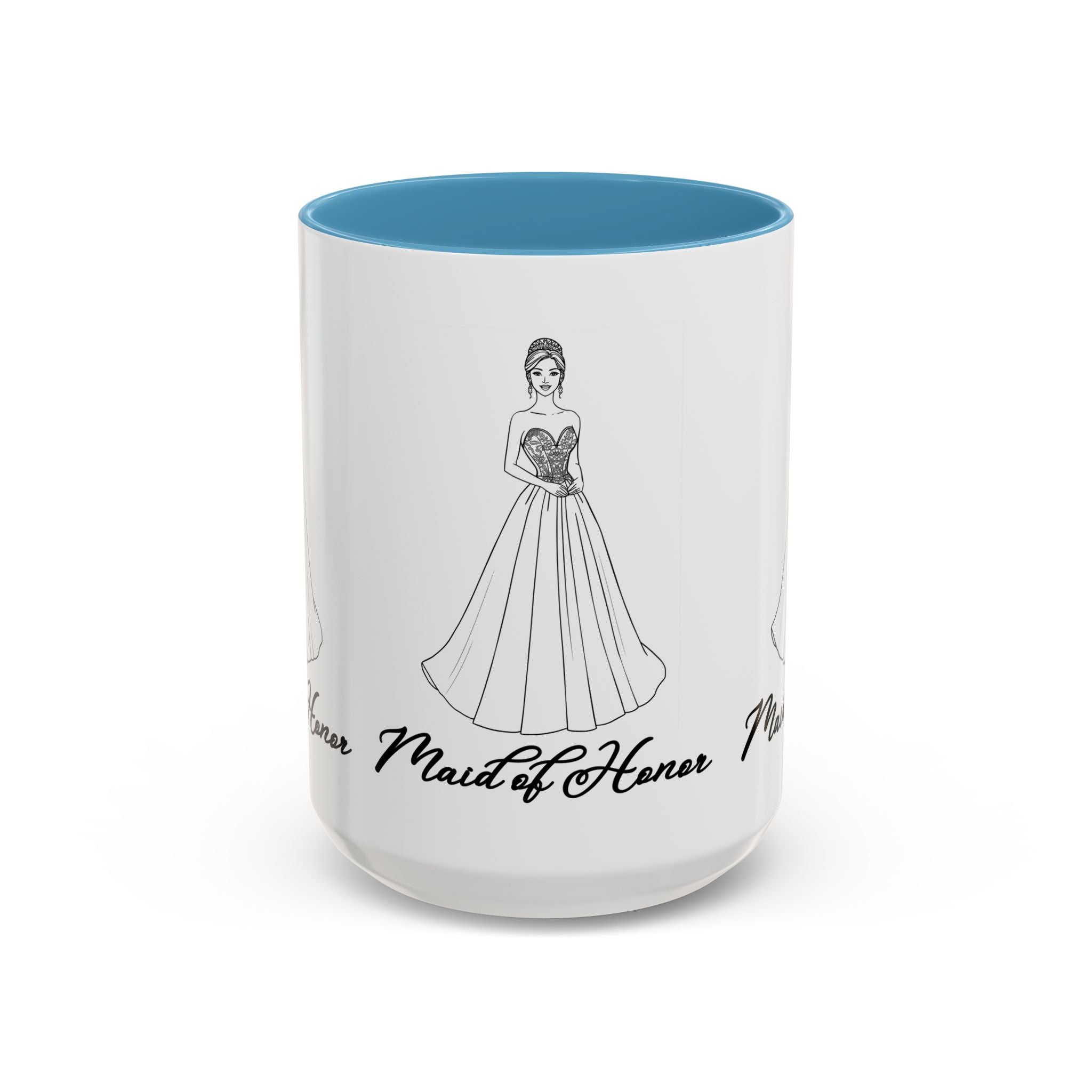 Maid of Honor Coffee Mug, Bridal Party Gift, Wedding Celebration Mug, Customizable Maid of Honor Cup, Cute Coffee Lover Gift