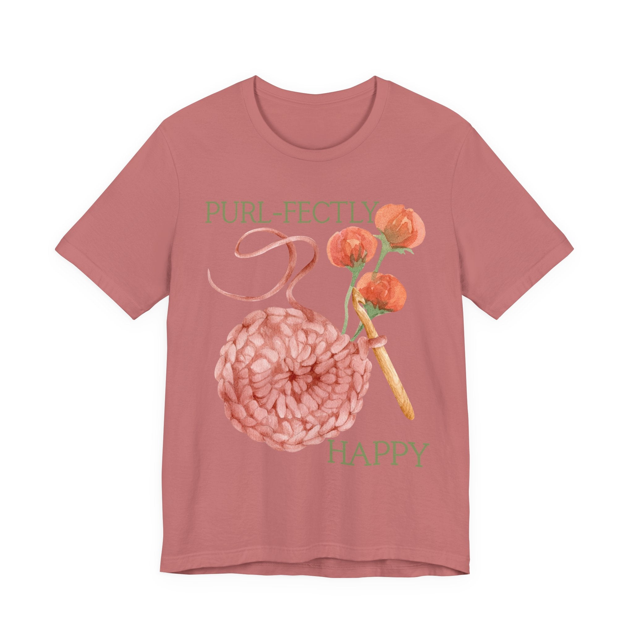 Purl-fectly Happy Crafting Joy Tee -Unisex Short Sleeve Shirt