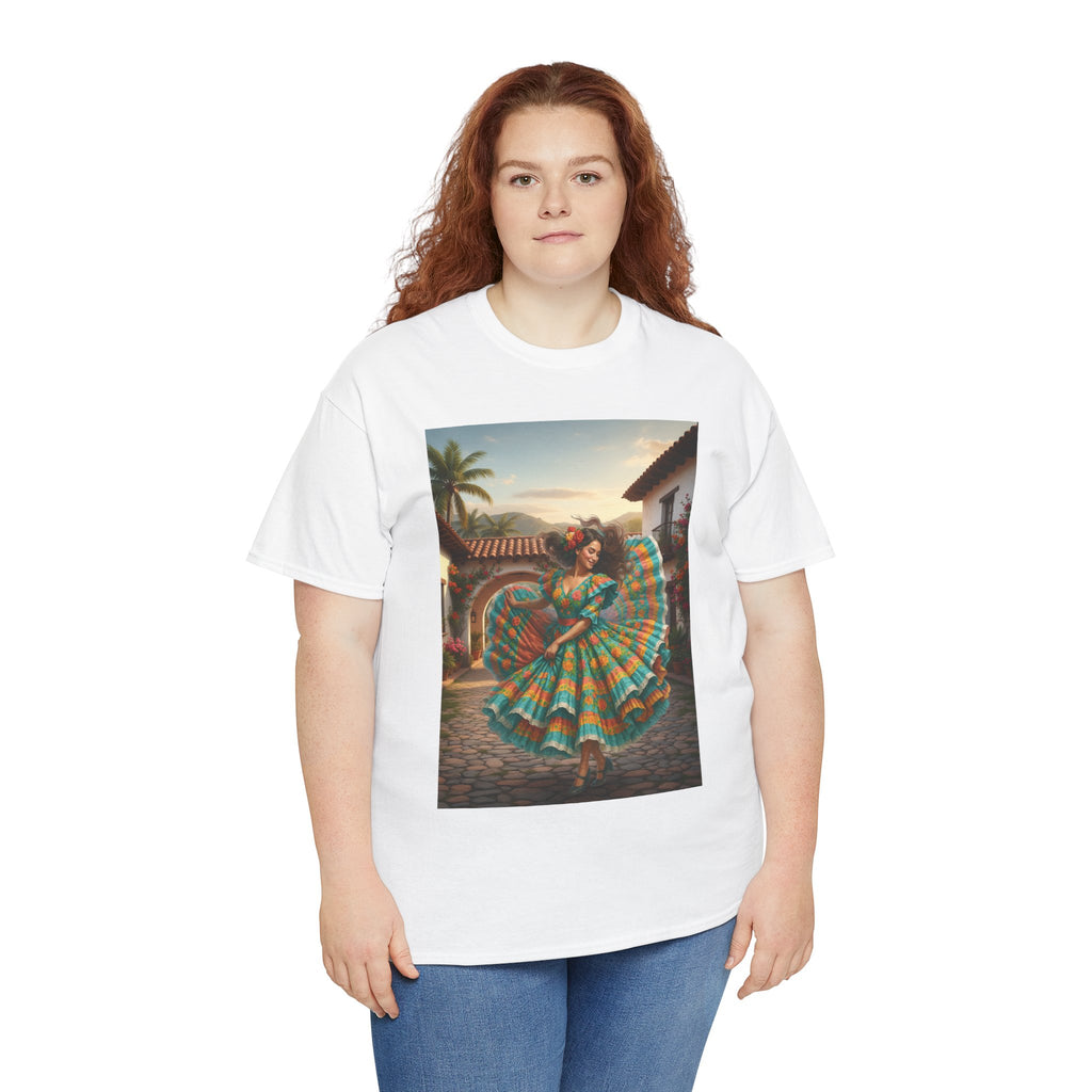 Folklórico Dancer Vibrant Graphic Tee - Perfect for Festivals, Casual Outings, Gifts, Dance Lovers, Unisex Fashion