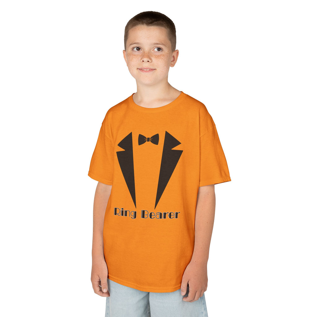Ring Bearer Kids Tee, Cute Ring Bearer Shirt, Toddler Wedding Outfit, Boys' Formal Wear Tee, Kids' Tuxedo Tee, Wedding Attire for Kids