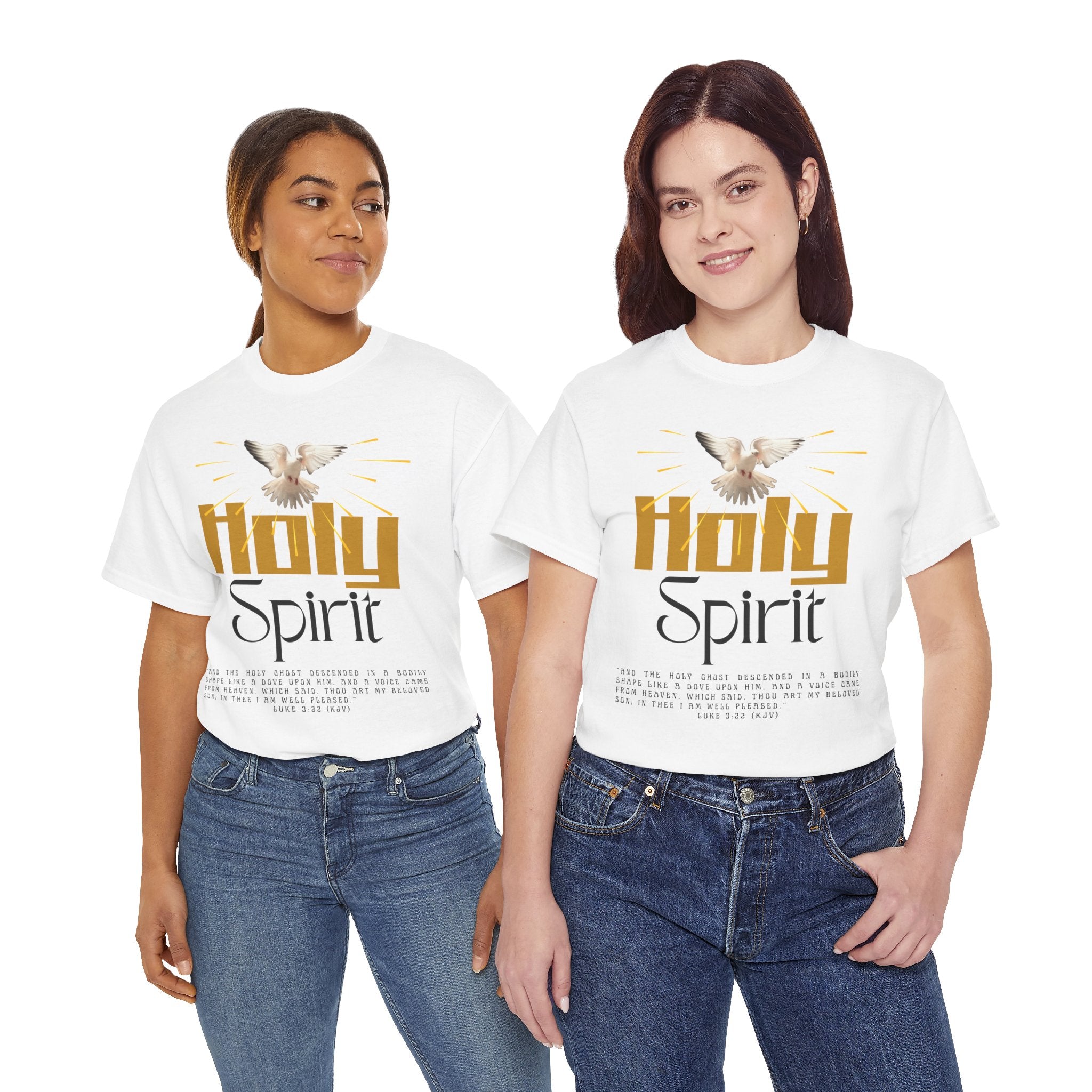 Christian T-shirts, Holy Spirit Unisex Heavy Cotton Tee, Inspirational T-Shirt for Faith Celebration, Christian Gift, Spiritual Attire, Religious Apparel