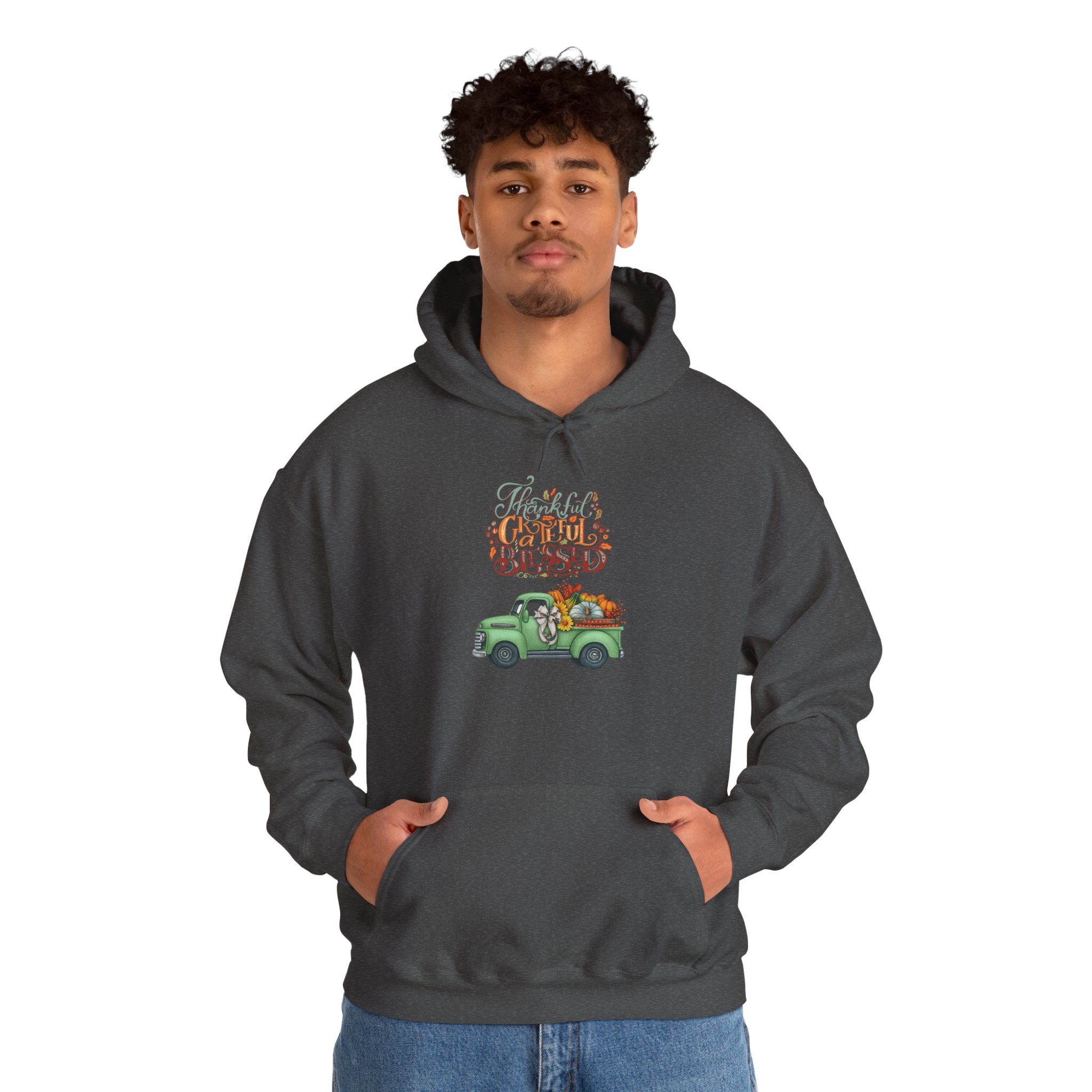 Festive Truck Sweatshirt - Cozy Holiday Hoodie, Winter Gift, Christmas Apparel, Unisex Clothing, Seasonal Fashion