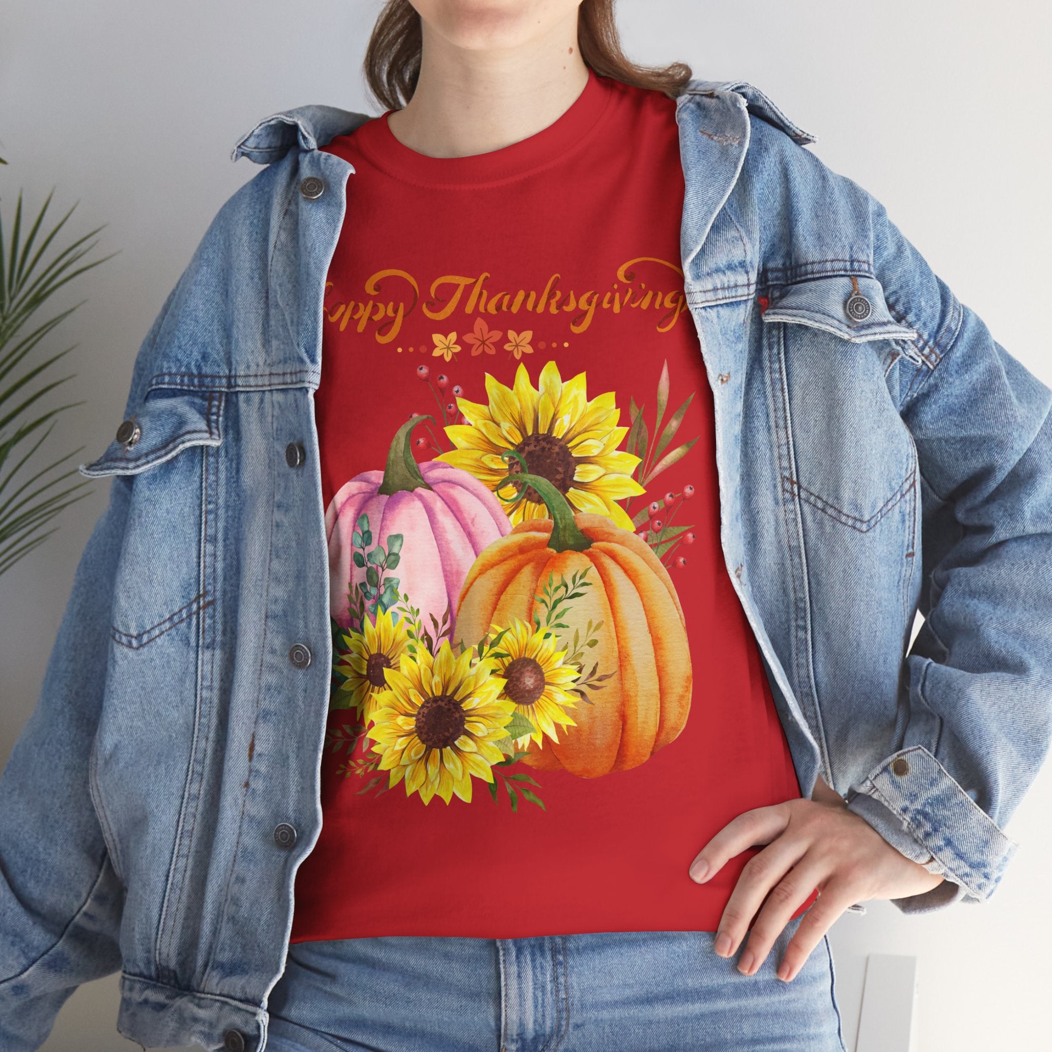 Thanksgiving T-shirts, Pumpkin Tee, Autumn Shirt, Unisex Fall Apparel, Holiday Gift, Cozy Outfit, Harvest Festival Clothing