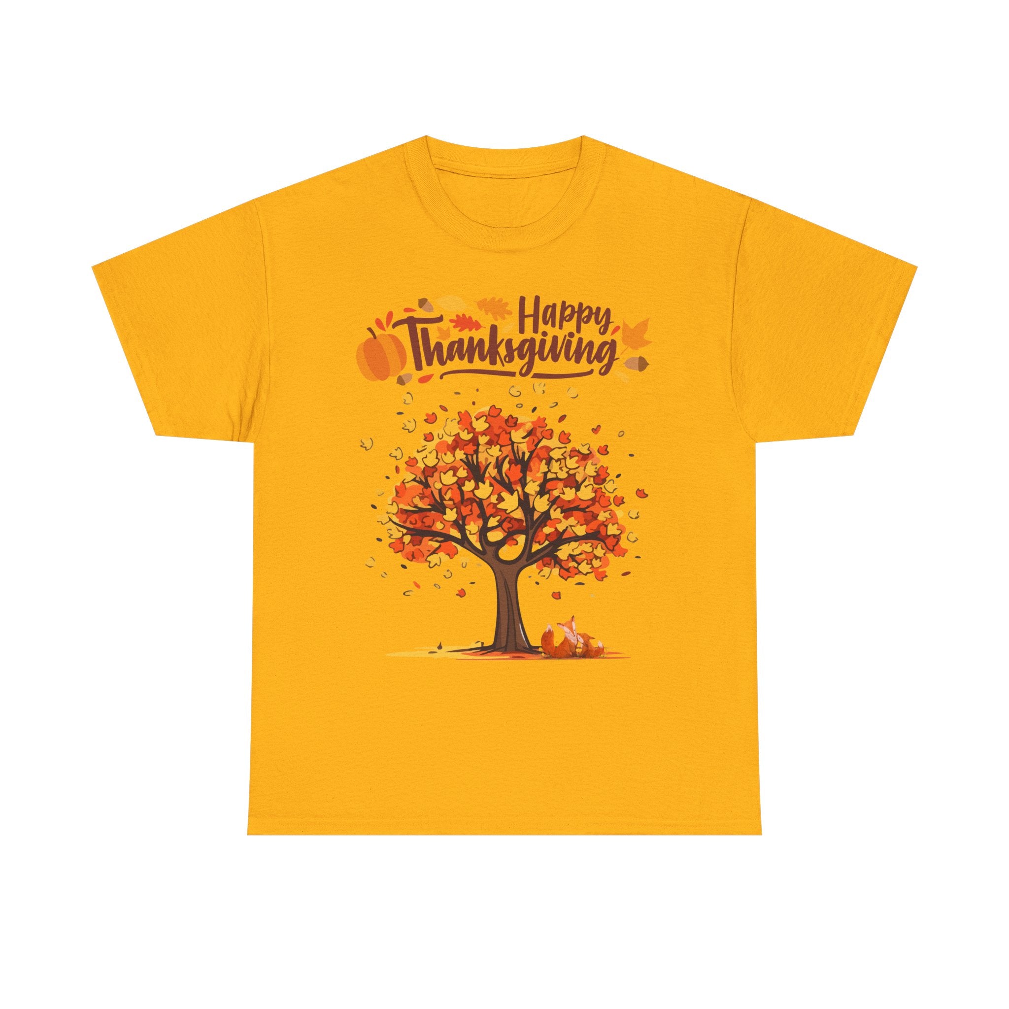 Thanksgiving Tree Tee, Autumn Shirt, Fall Apparel, Family Gathering Top, Seasonal Wear, Thanksgiving Gift