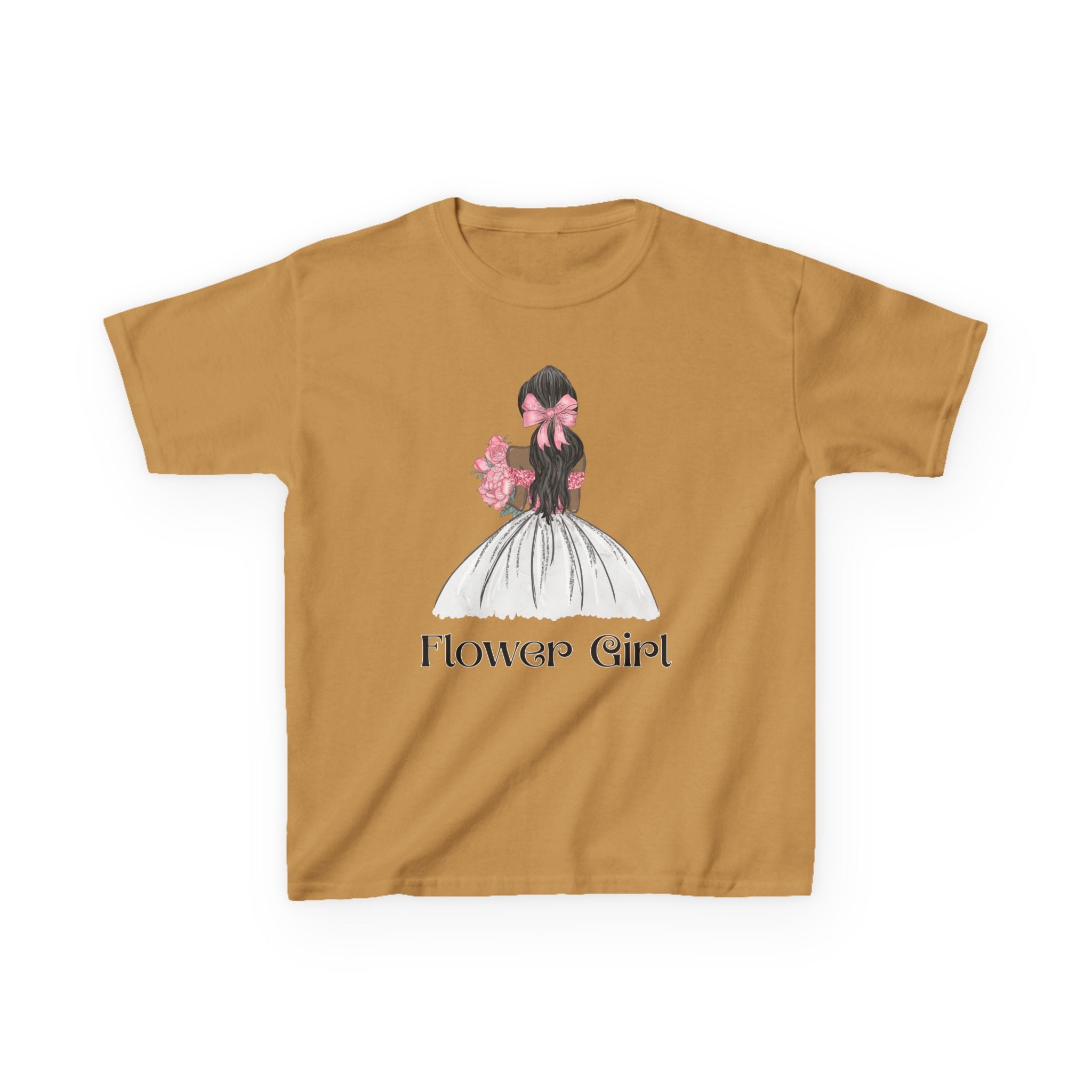 Flower Girl Kids Tee, Cute Floral T-Shirt for Flower Girls, Wedding Apparel, Toddler Gift, Birthday Outfit, Spring Fling Top