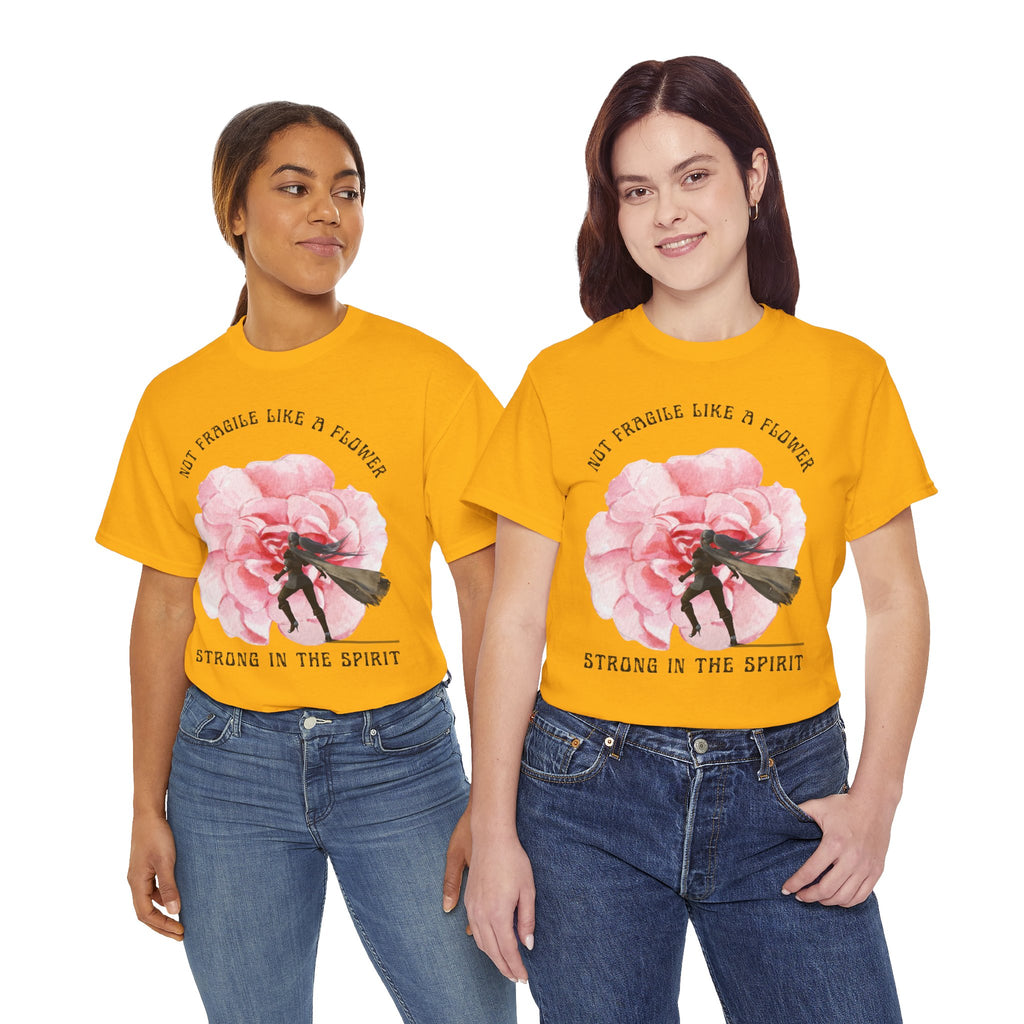 Floral Empowerment Tee, Not Fragile Like a Flower, Strong in the Spirit Shirt, Inspirational Unisex T-Shirt, Gift for Women, [...]
