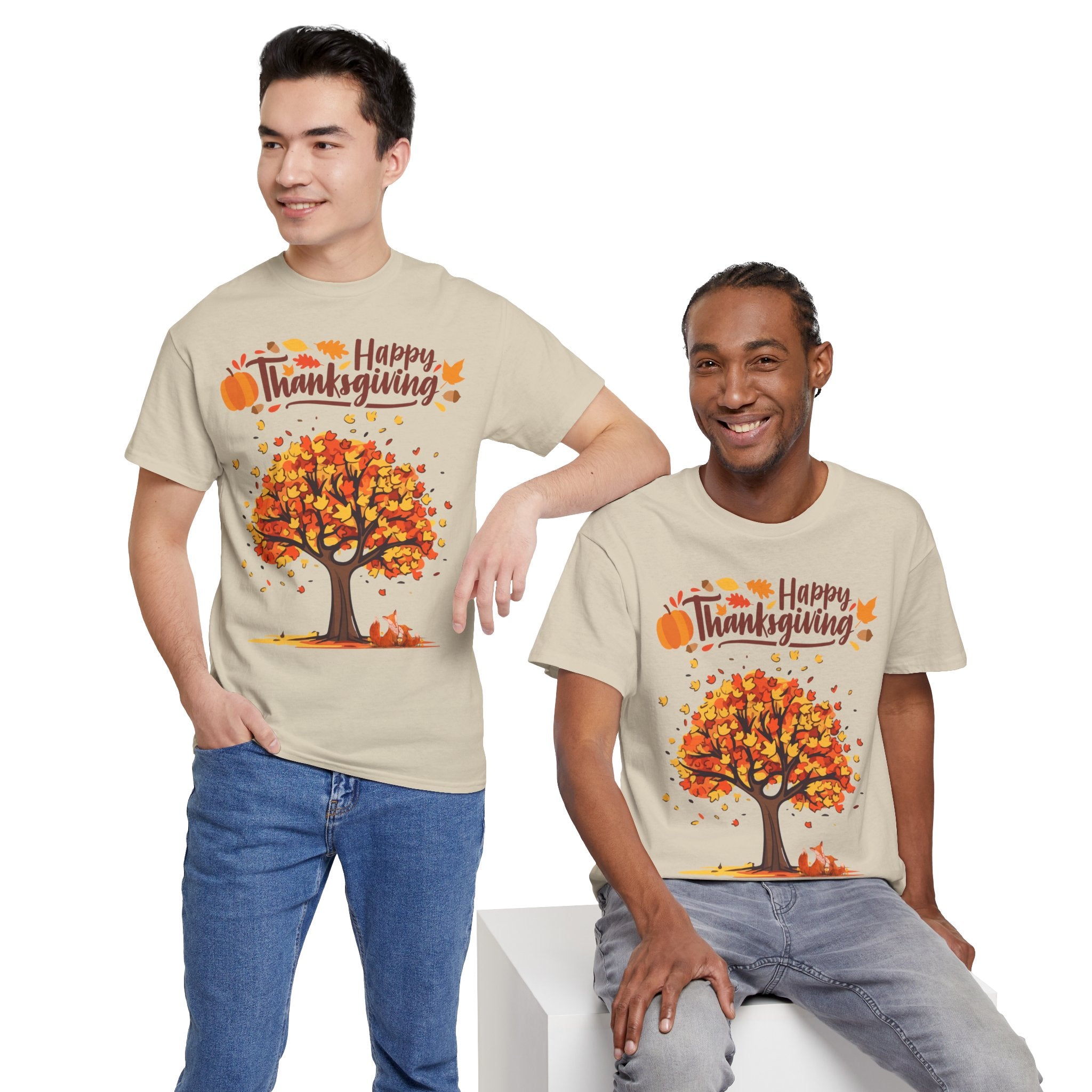 Thanksgiving Tree Tee, Autumn Shirt, Fall Apparel, Family Gathering Top, Seasonal Wear, Thanksgiving Gift