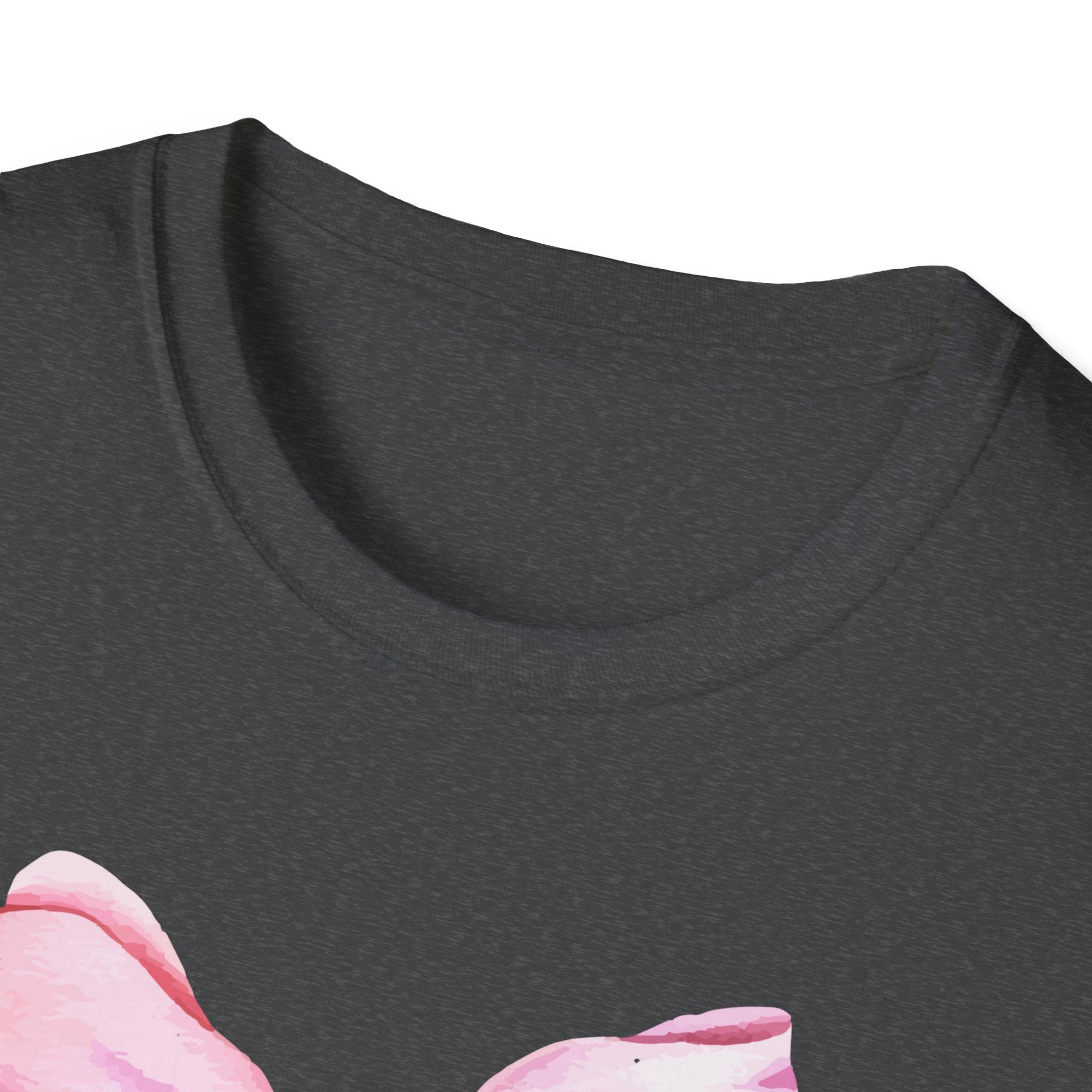 Thankful & Grateful Bow T-Shirt, Unisex Softstyle Tee, Thanksgiving Gift, Fall Apparel, Cute Casual Wear, Gratitude Shirt